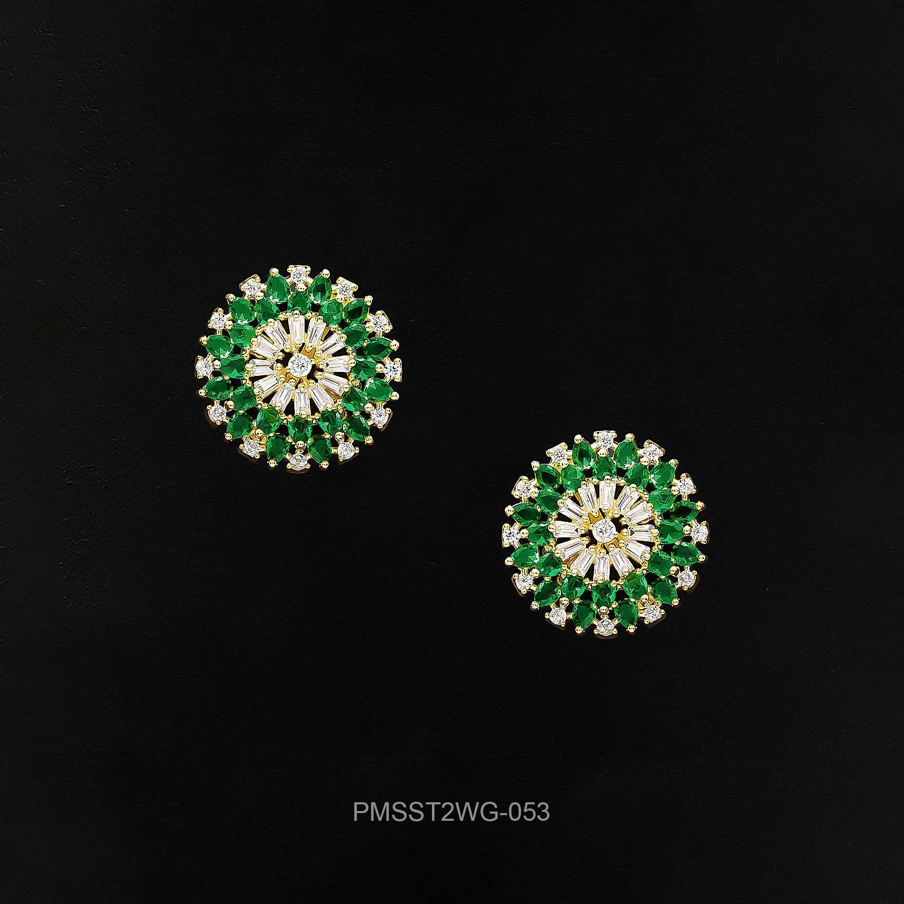 Buy Trendy Gold Plated Stone Earrings Online | Parakkat Jewels