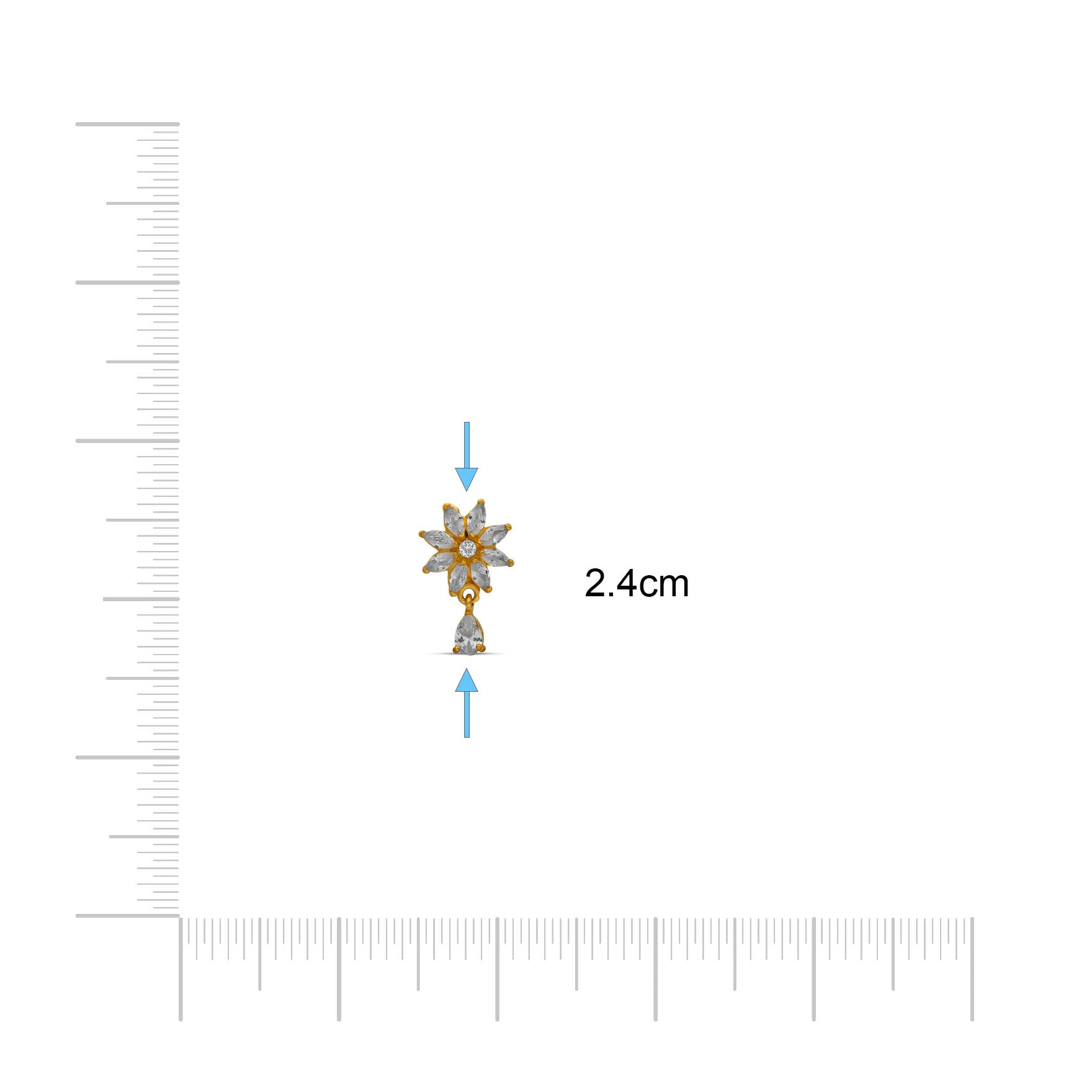 Hanging Stone Stud PSHST109W-061