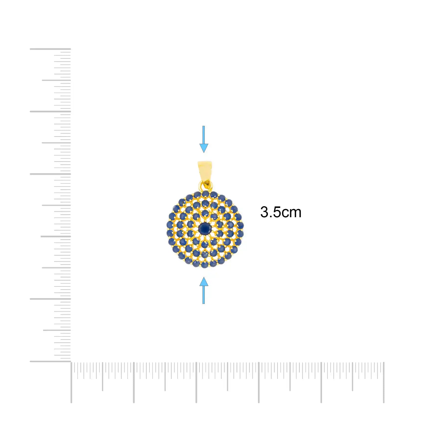 Stone Pendant PSLT31BL-022