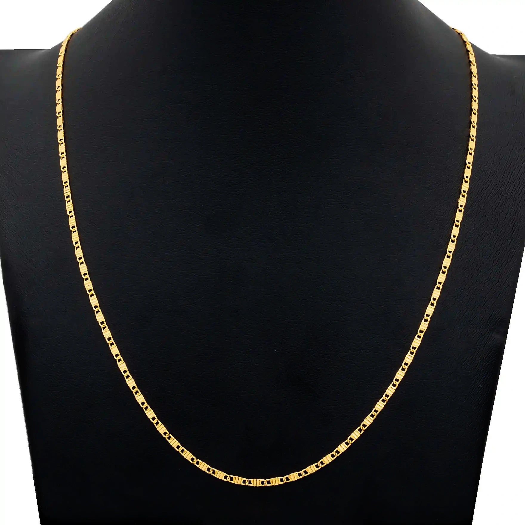 Golden Rectangular Anchor Millennium Chain PCM78-052