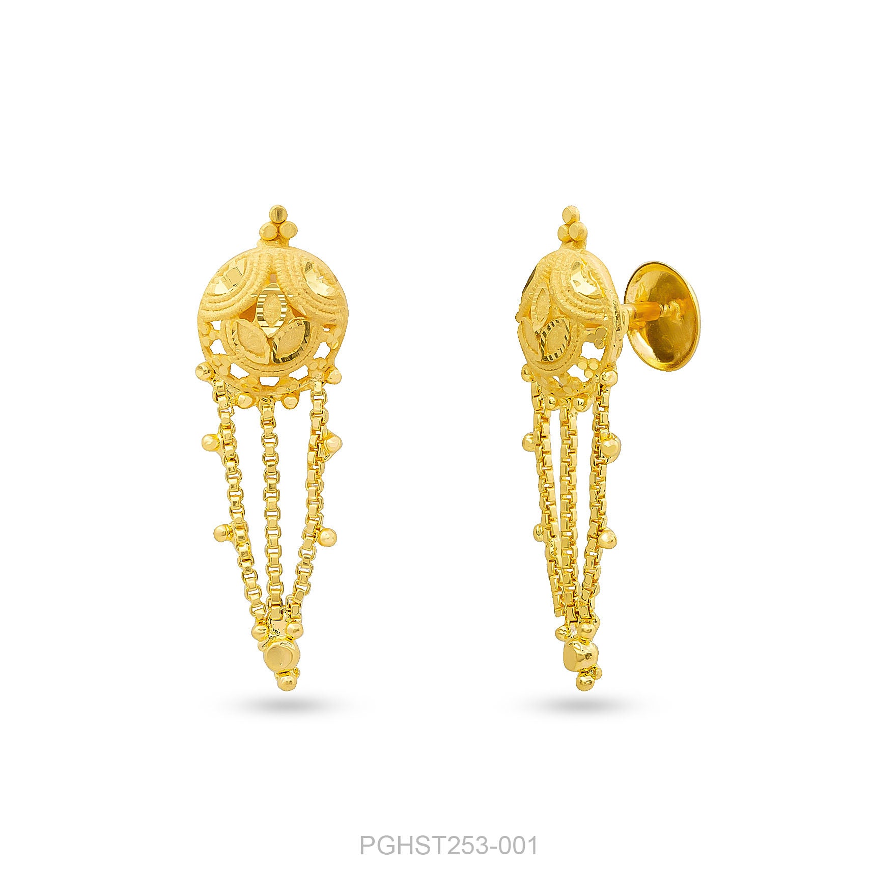 GOLDEN HANGING STUD PGHST253-001