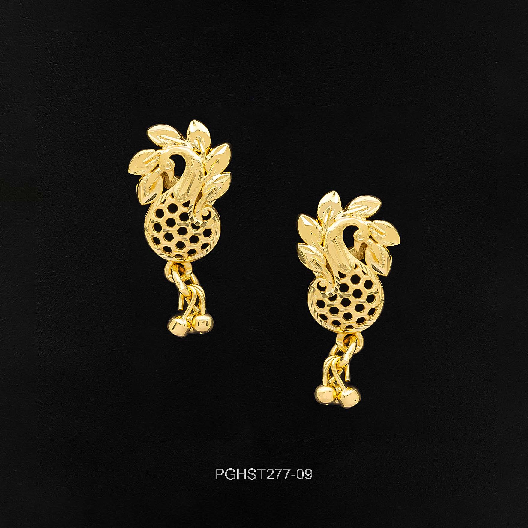 GOLDEN HANGING STUD PGHST277-09