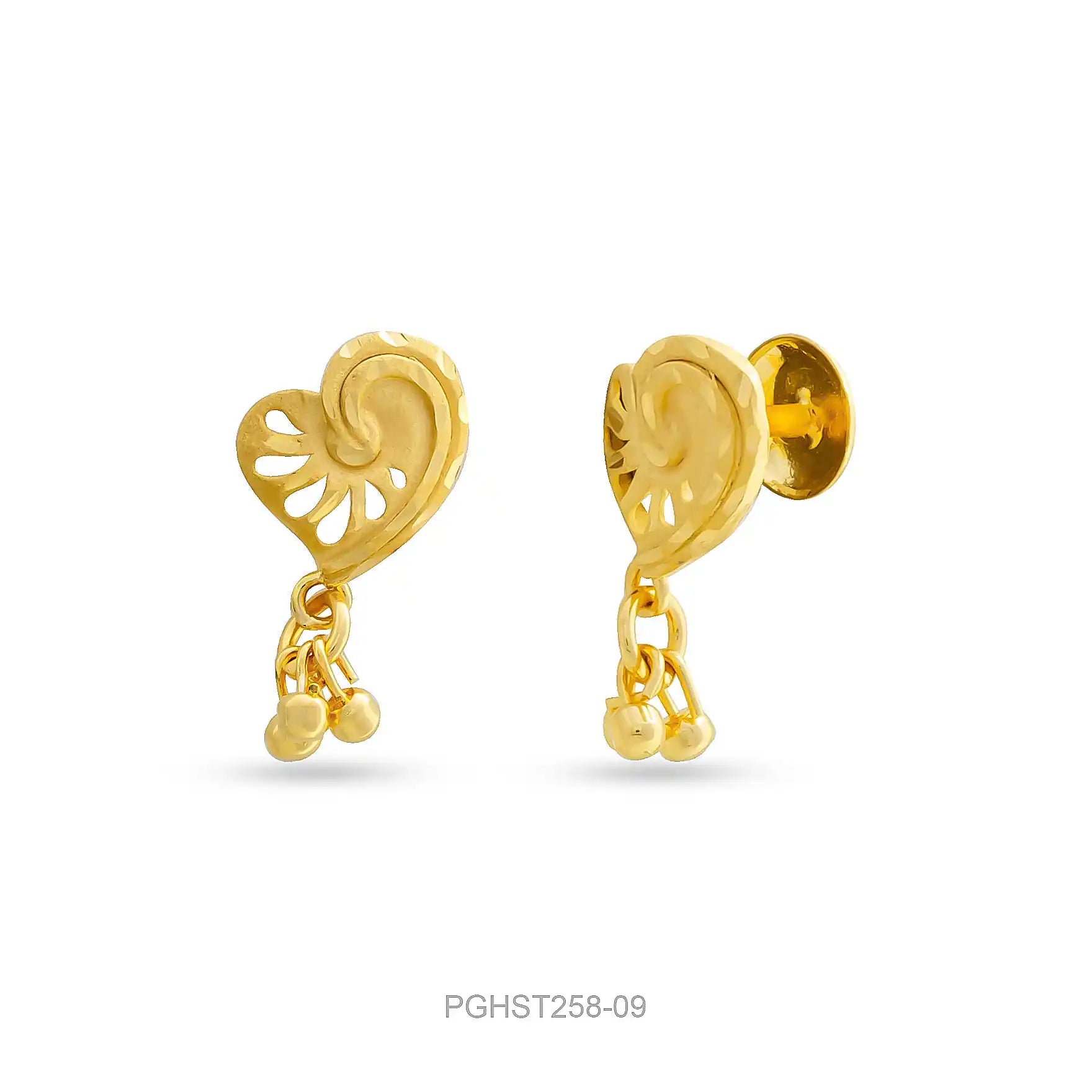GOLDEN HANGING STUD PGHST258-09