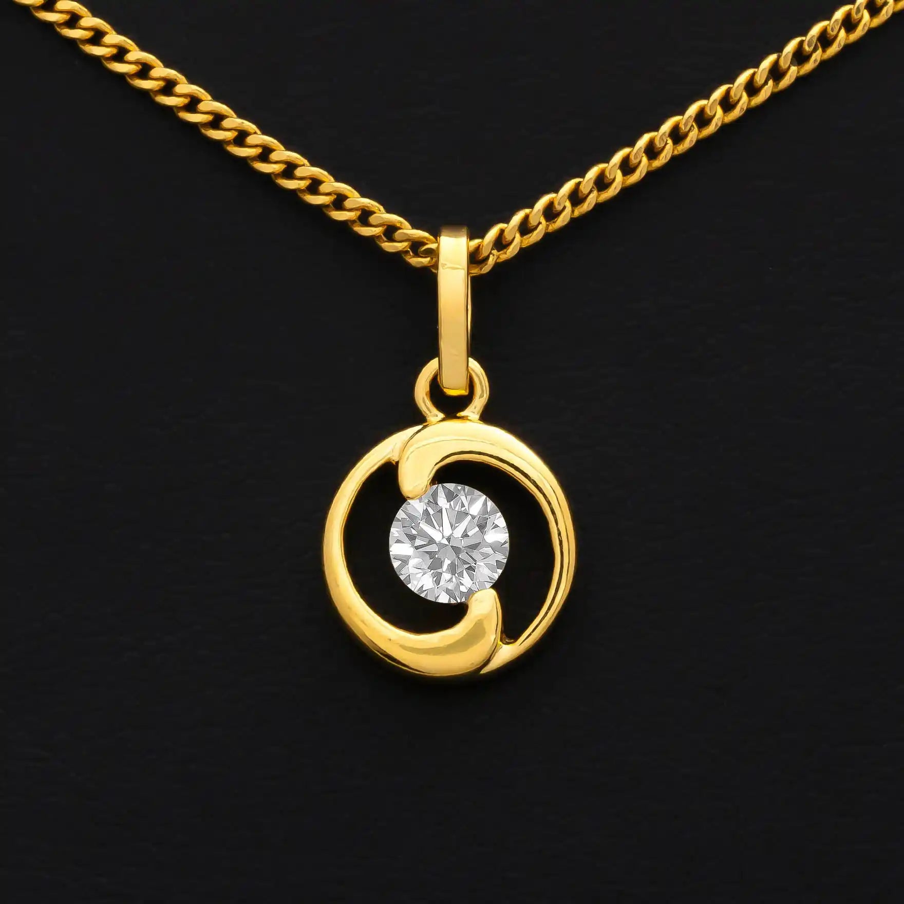 Golden Pendant PSLT138W-06