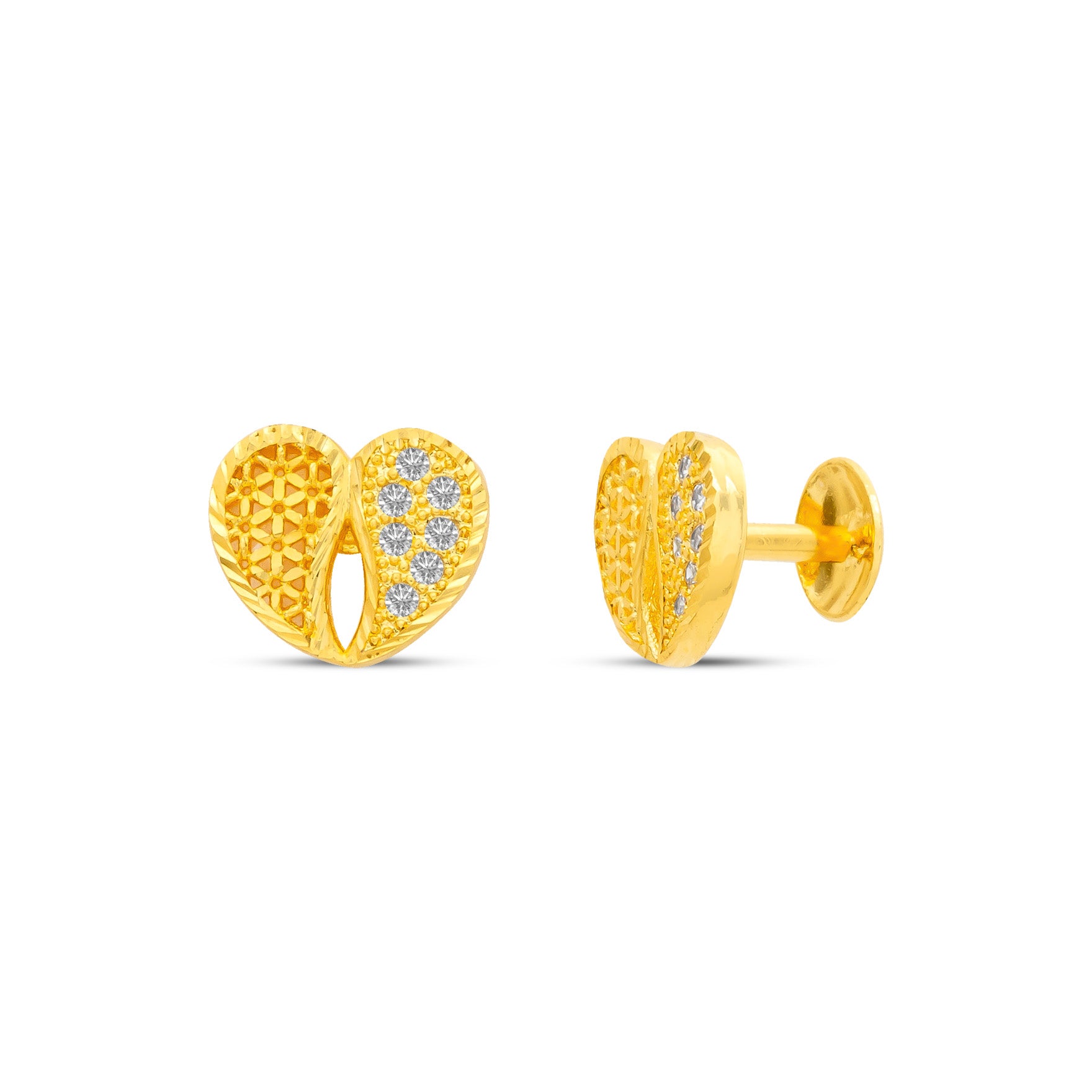 STONE EARRING PSST307W-001