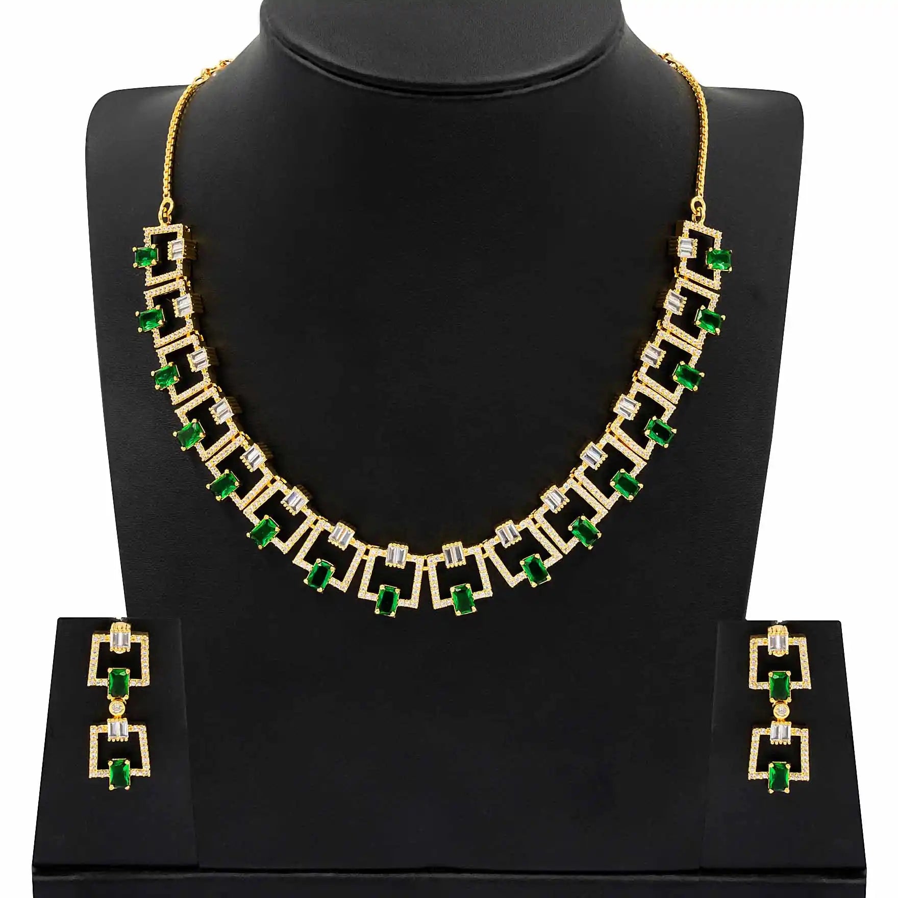Premium Stone Necklace with Stud PMSNS8WR-007, PMSHST2WR-022