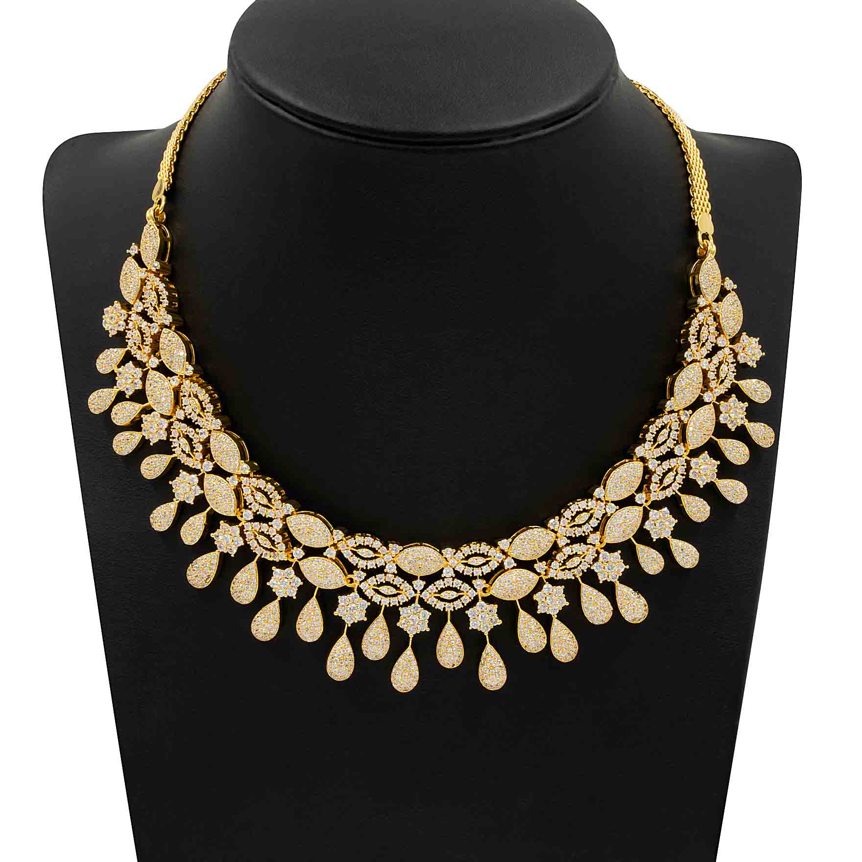 Premium Stone Necklace with Stud PMSNSN4W-0031, PMSHST2W-023