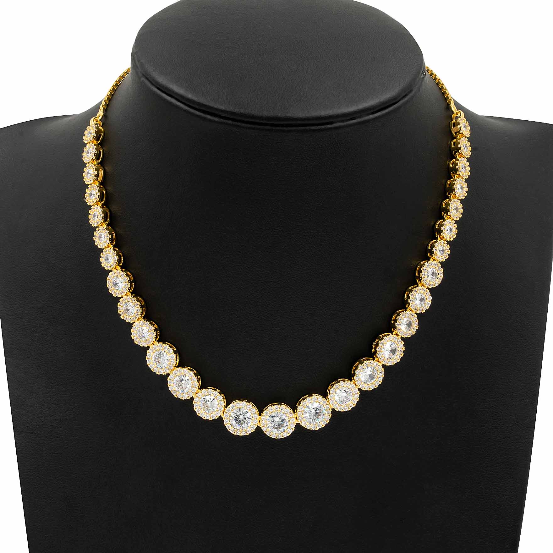 Premium Stone Necklace with Stud PMSNS33W-008, PMSHST27W-082