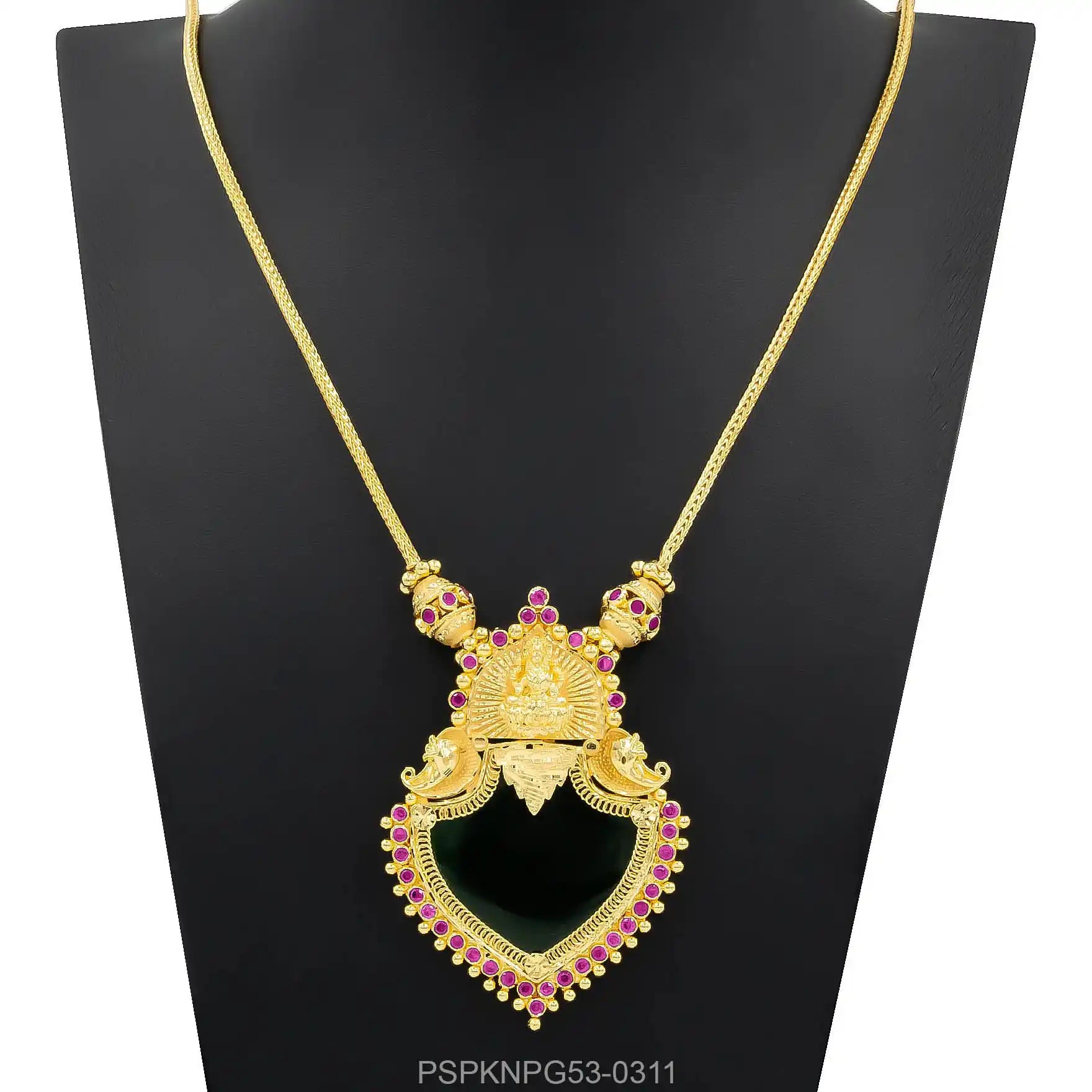 Palakka Green Jimika Necklace PSPKNPG53-0311