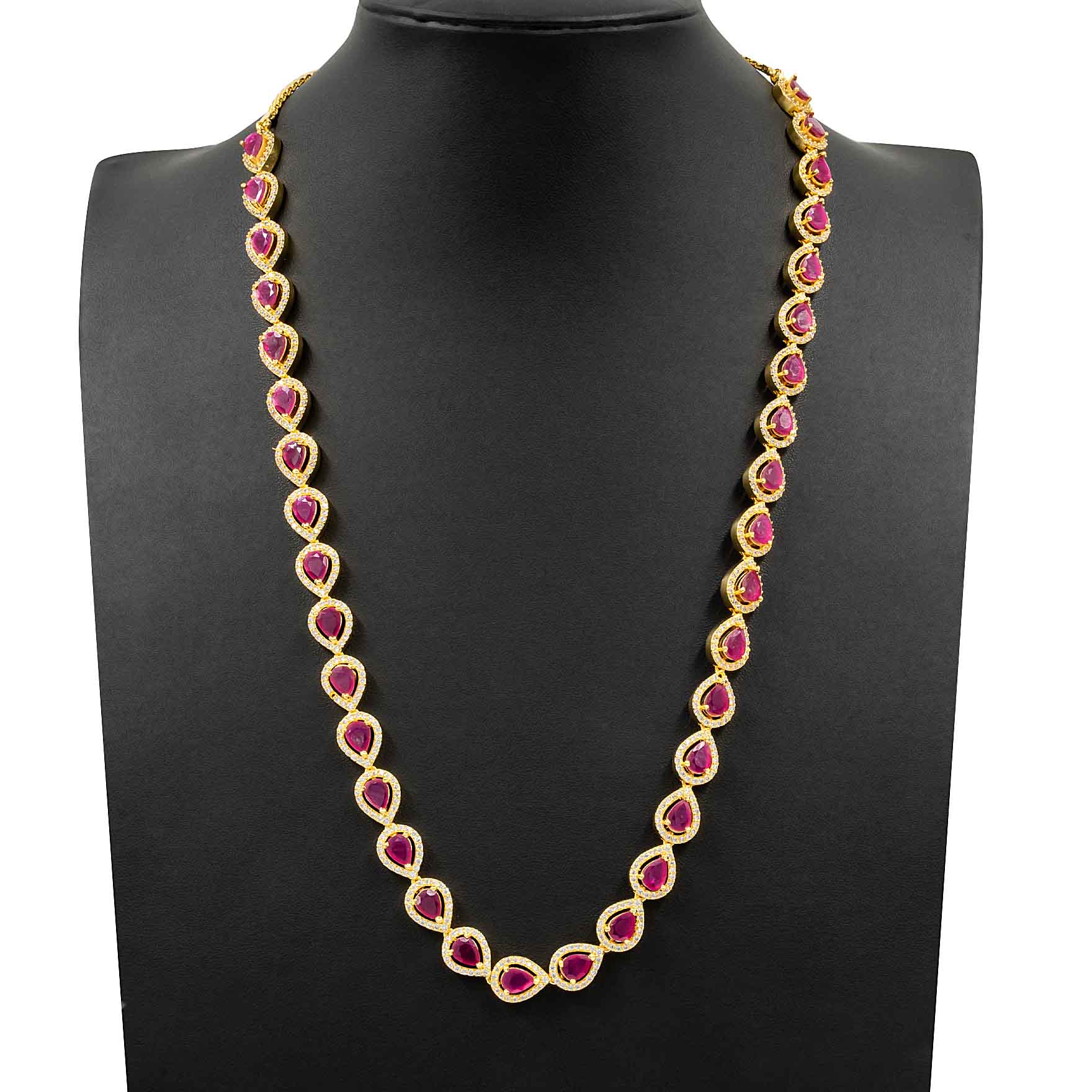 Premium Stone Necklace with Stud PMSNM1WR-0031, PMSHST30WR-022