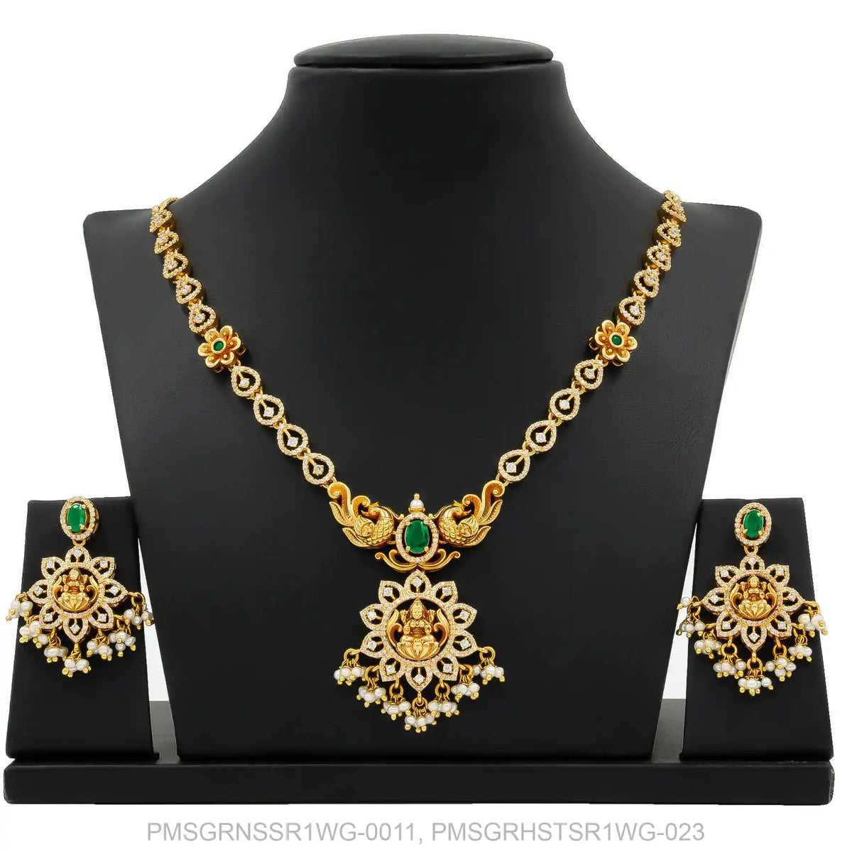 PREMIUM STONE GHERU NECKLACE SHORT SRESHTA PMSGRNSSR1WG-0011, PMSGRHST