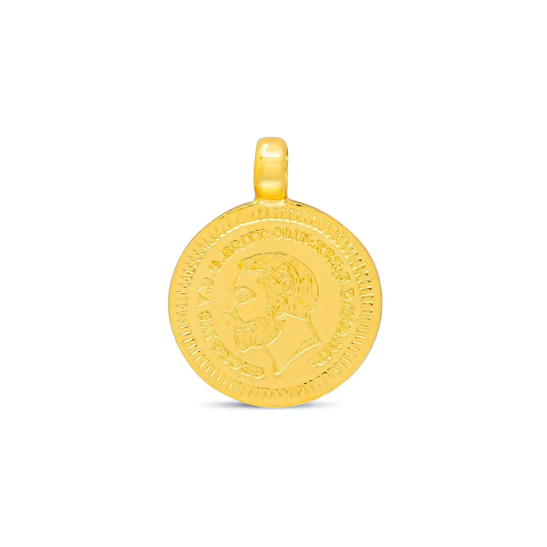 Gold Layered Coin Pendent PGLT22-06
