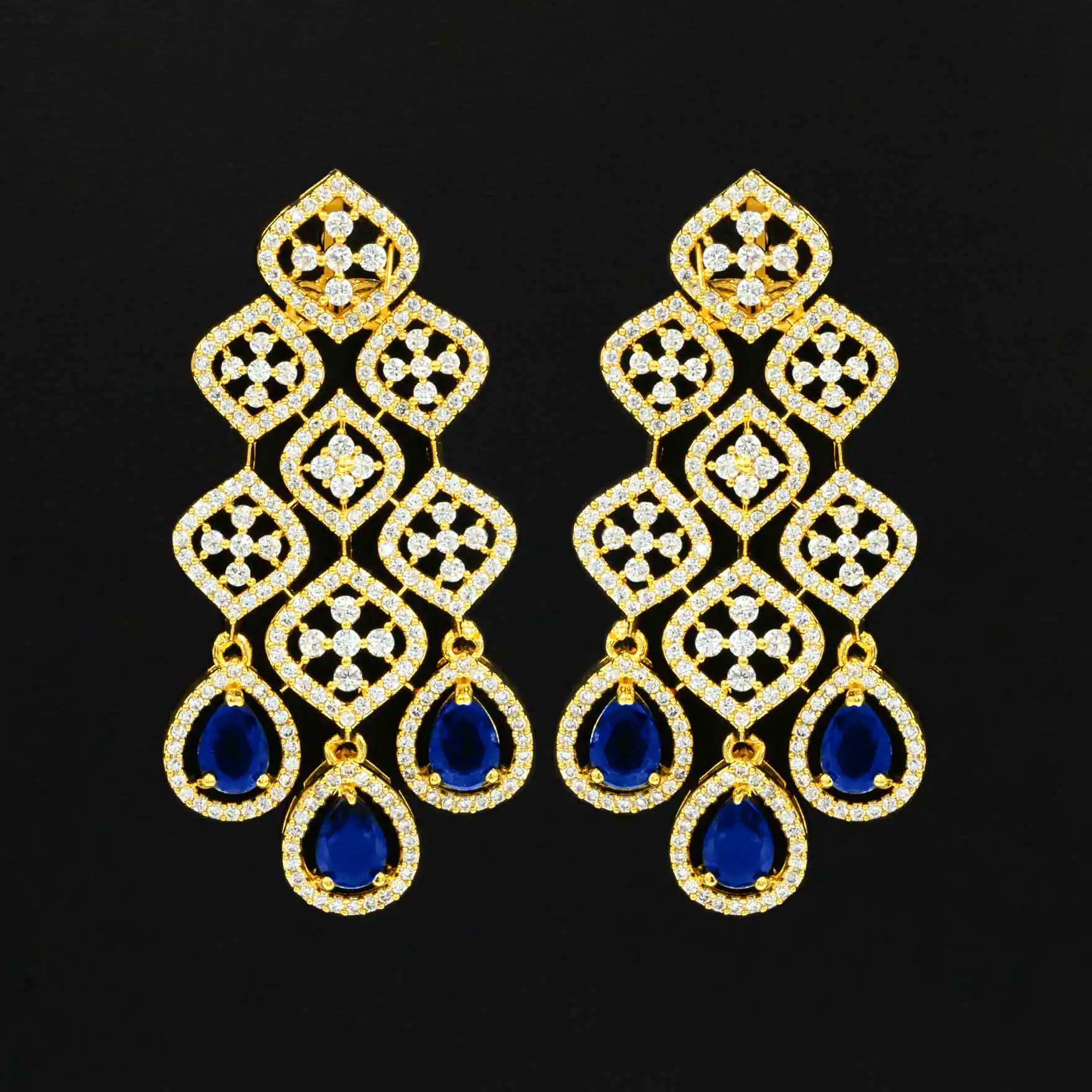 Stone Necklace with Stud PMSNS2WBL-0031, PMSHST2WBL-003