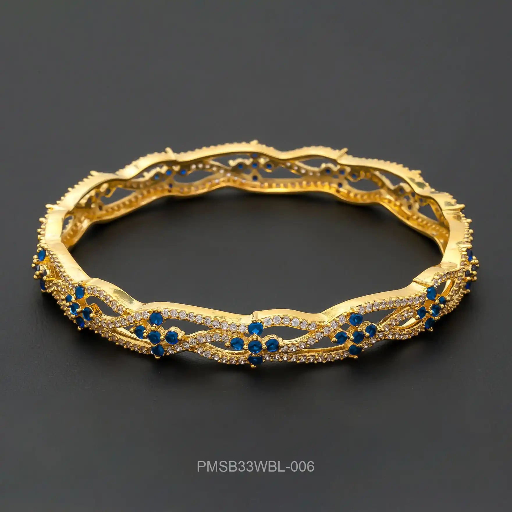 PREMIUM STONE BANGLE PMSB33WBL-006