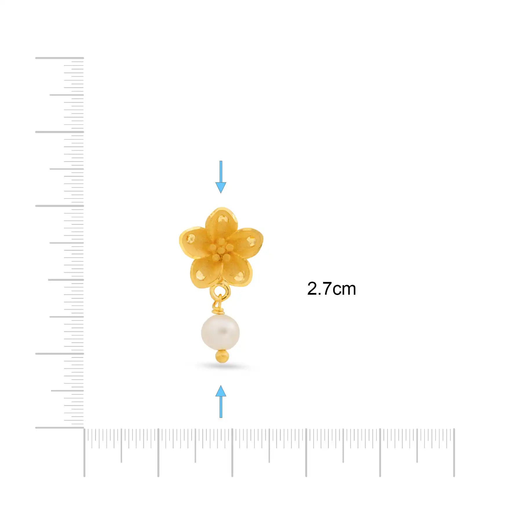 GOLDEN HANGING STUD PGHST60P-041