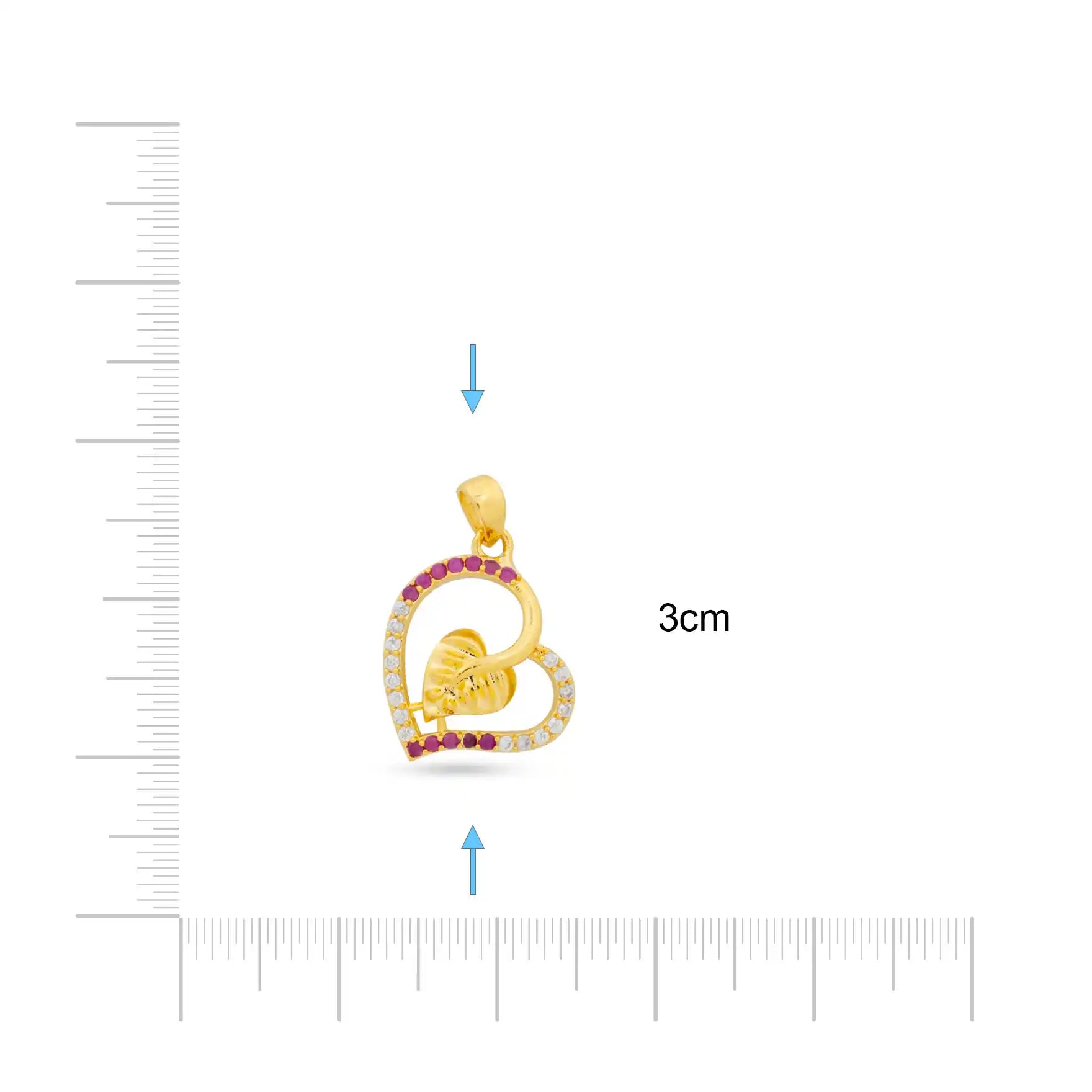 Gold Pendant PSLT124WR-09