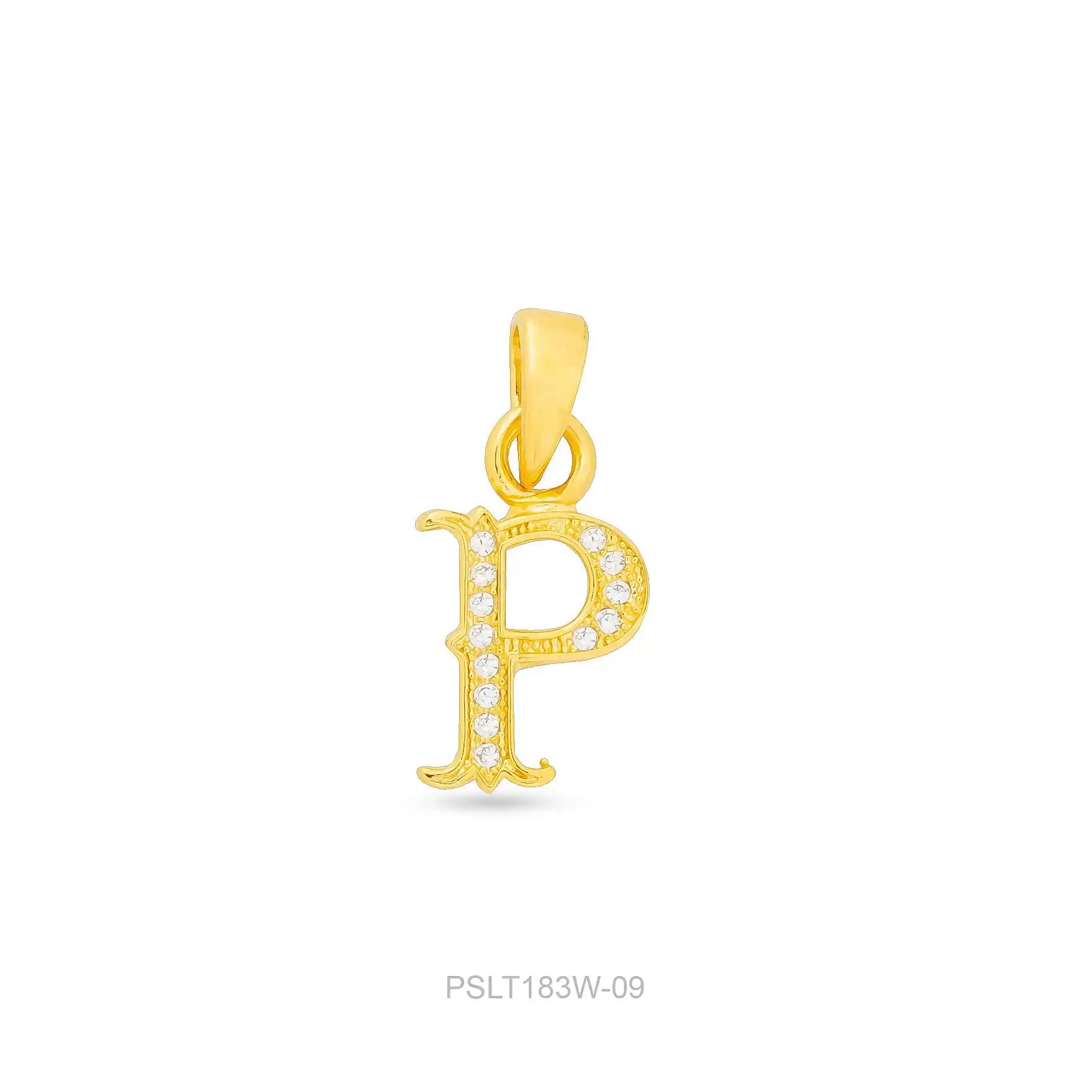 Gold Pendant PSLT183W-09
