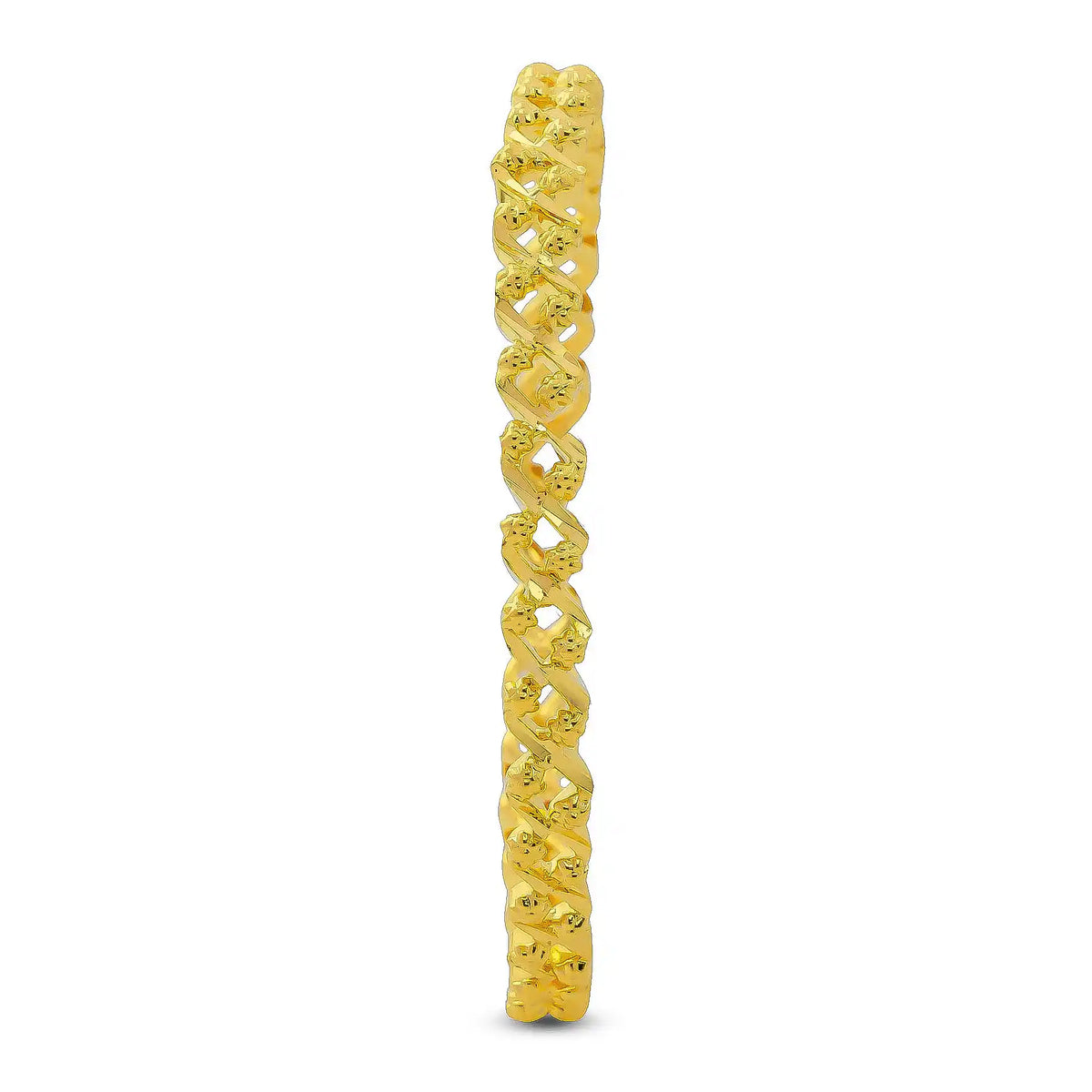 Zigzag Openwork Bangle Gold Layered