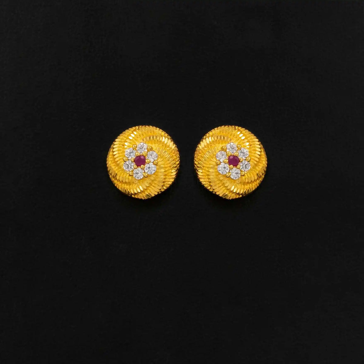 Stud PSST266WR-001 - Gold Plated Jewellery | Parakkat Jewels