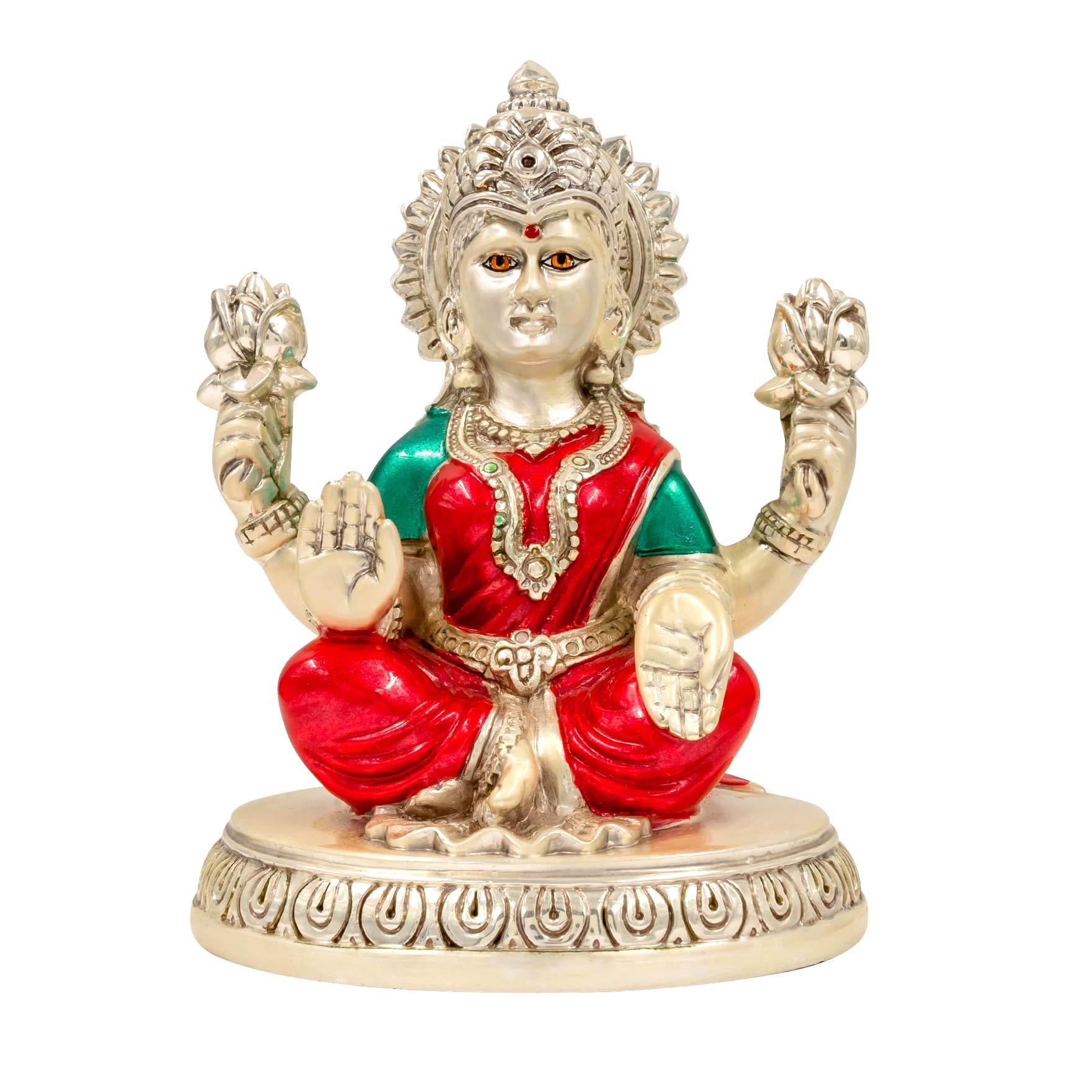 Lord LAKSHMI Silver Idol PIDRSL1-053