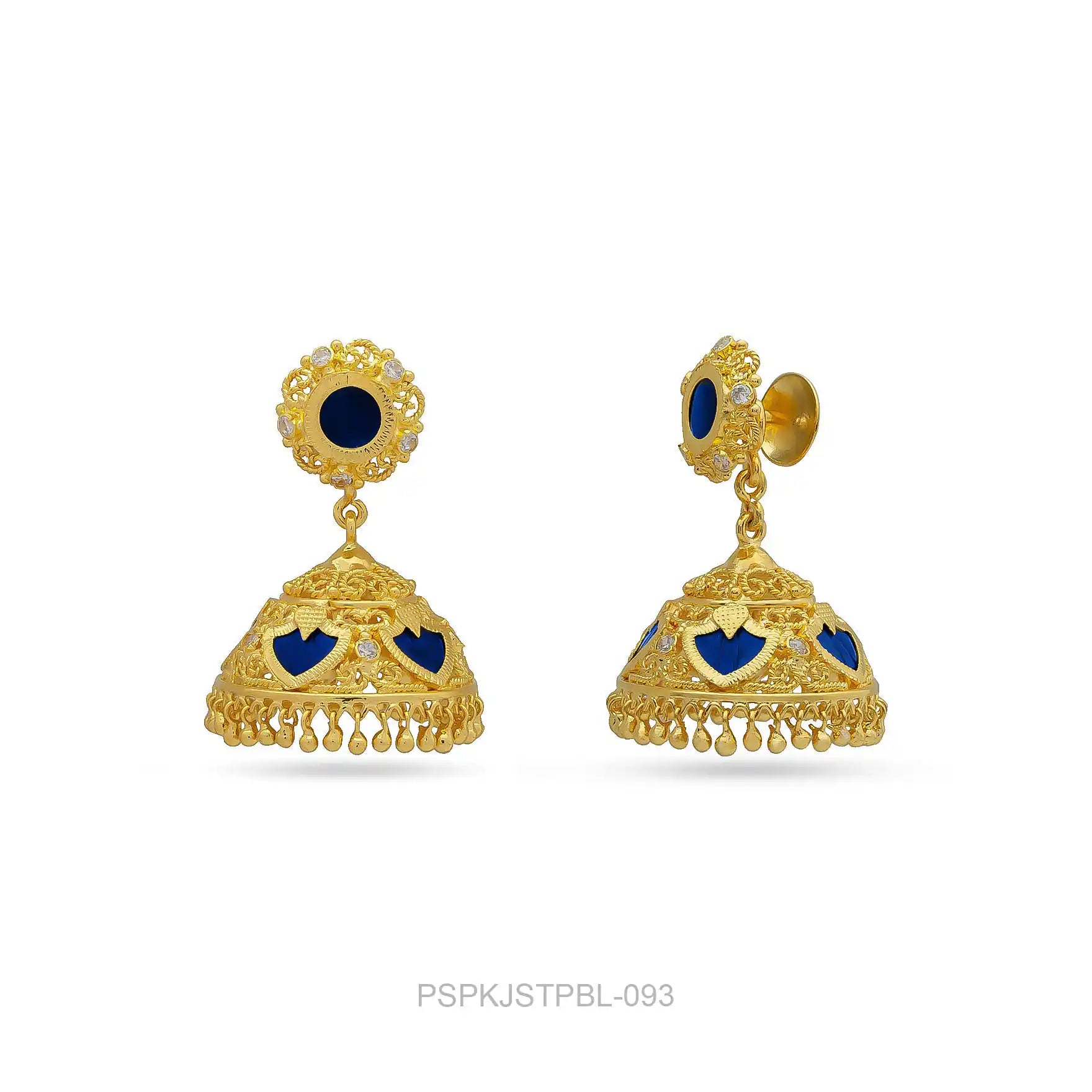 Palakka Green Stone Jimika Earring PSPKJSTPBL-093