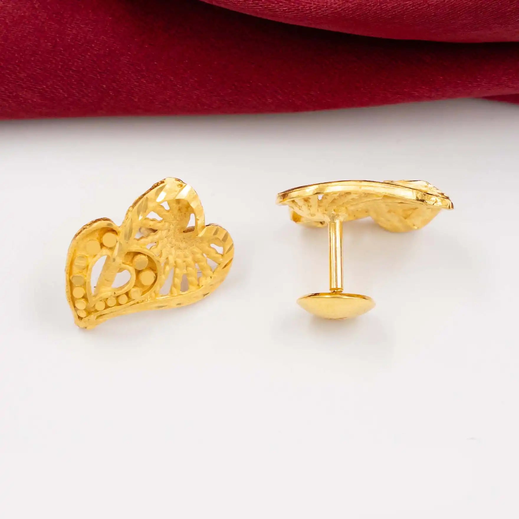 Golden Stud earring PGST52-09