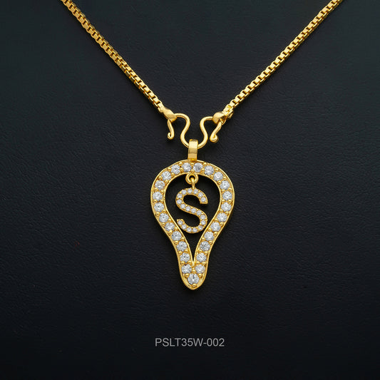 Gold Pendant PSLT35W-002