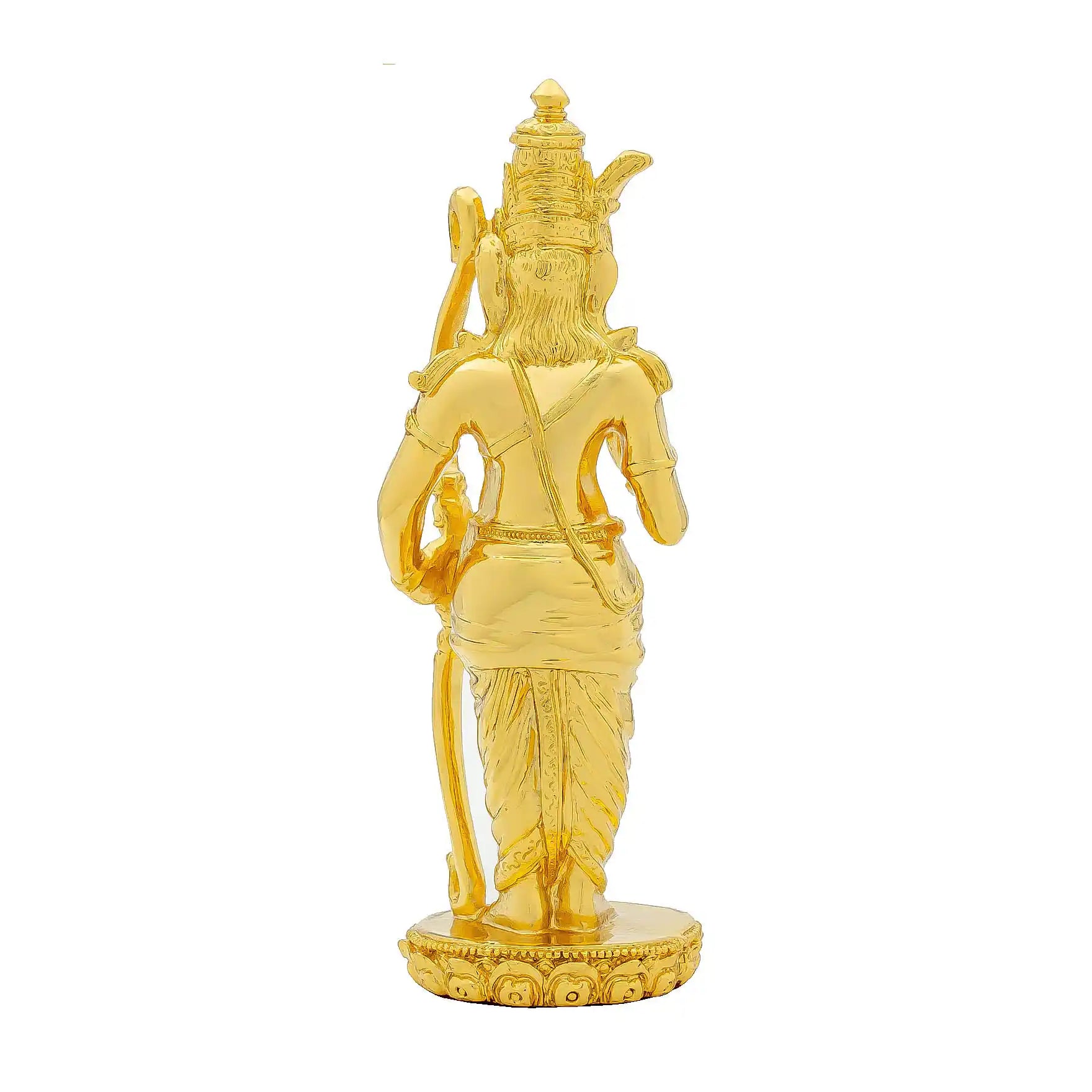 Lord Rama Idol – Gold Layered Figurine with Bow – Ram Lalla Murti (Hindu Spiritual Statue) – Pooja & Home Décor |  PIDRGSR5-007