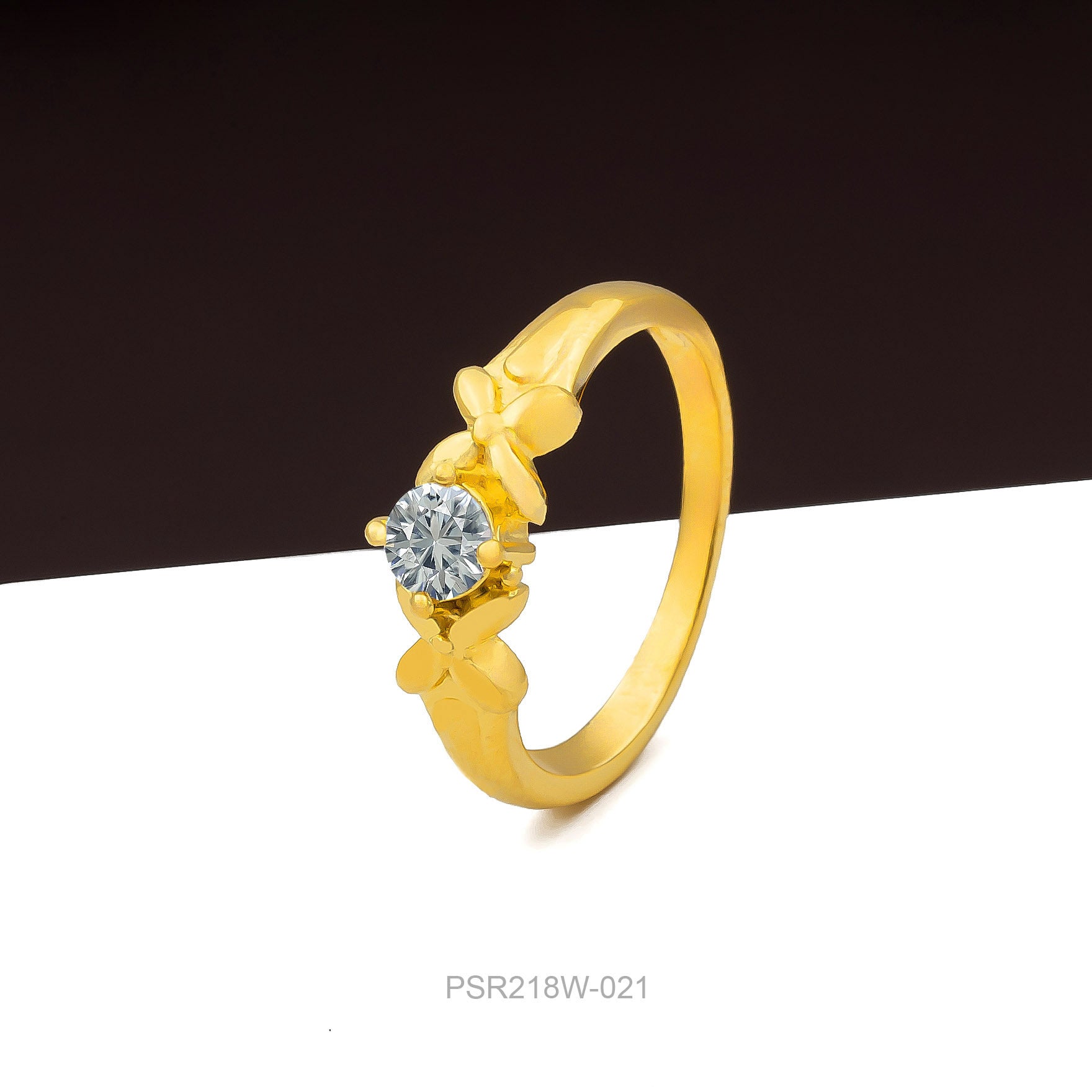 GOLDEN STONE RING PSR218W-021