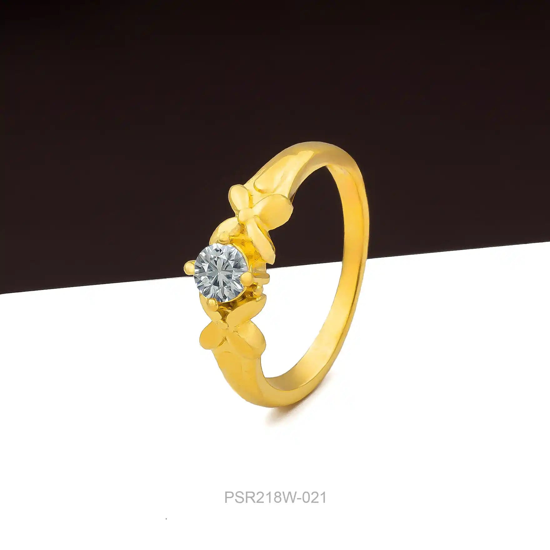 GOLDEN STONE RING PSR218W-021