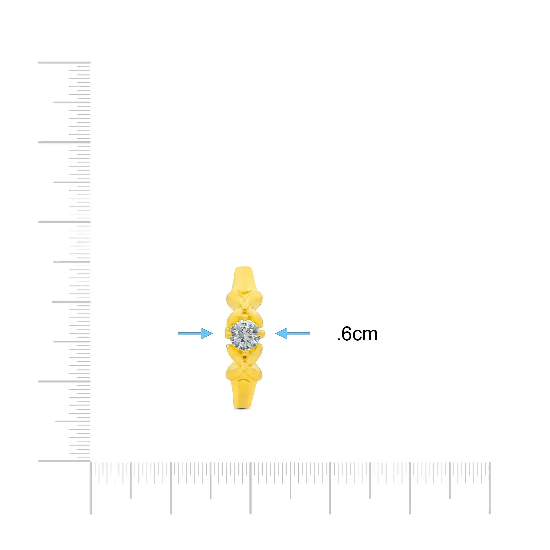 GOLDEN STONE RING PSR218W-021