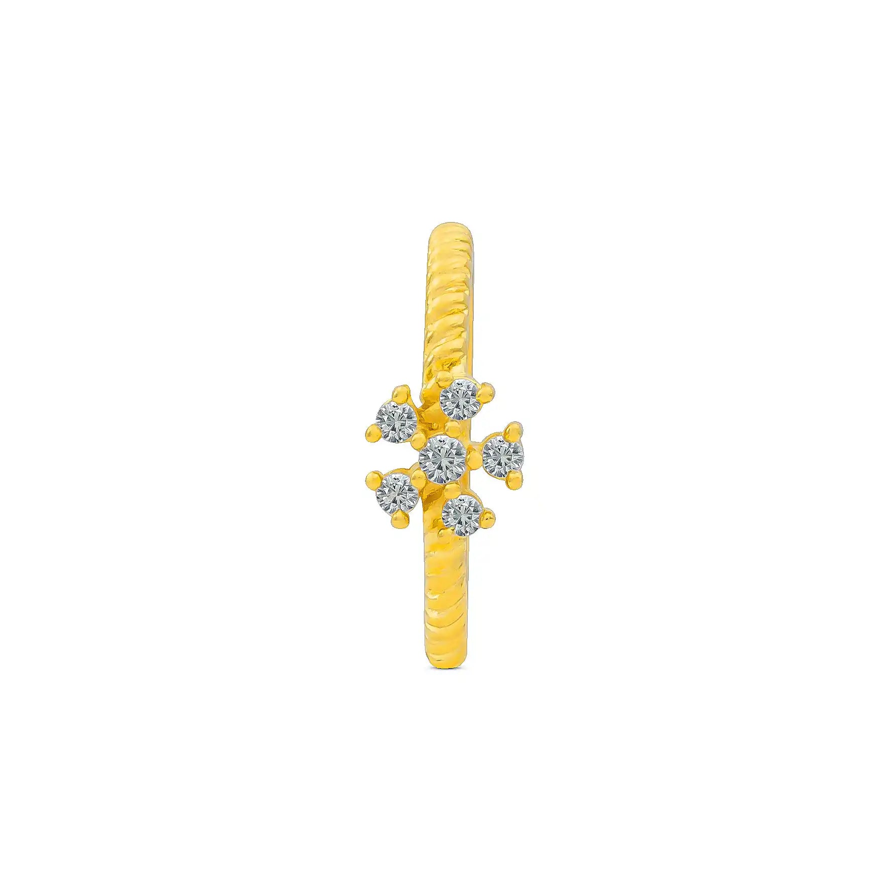 Gold Stone Ring PSR212W-021