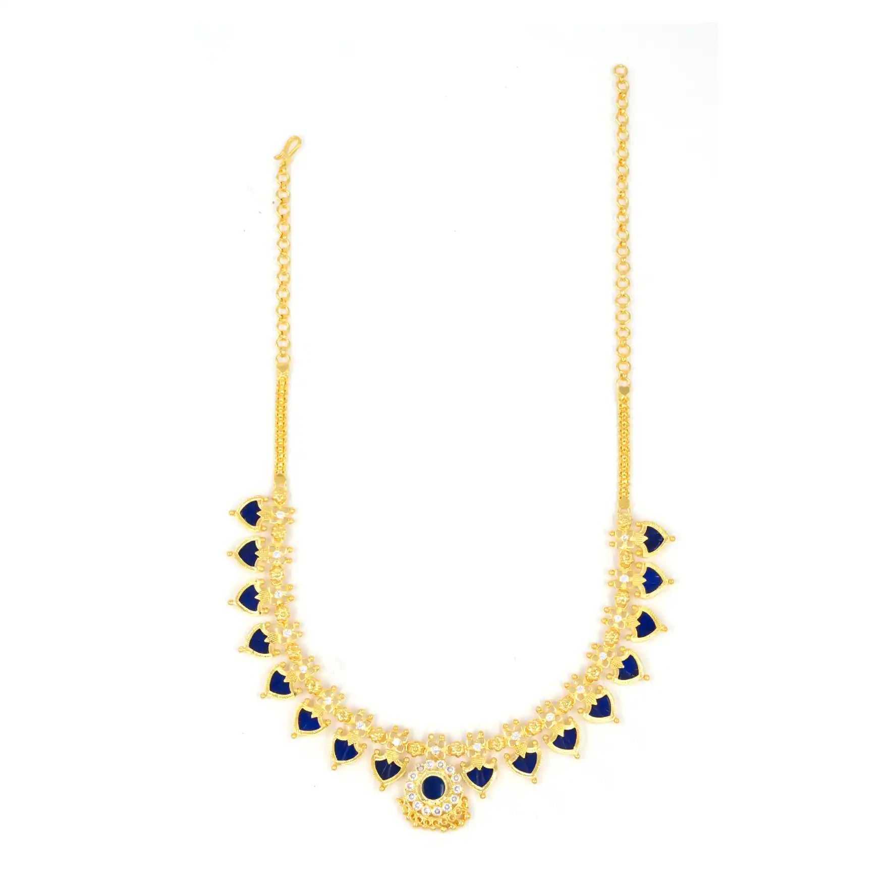 Palakka Blue Stone Necklace PSPKNPBL1-085