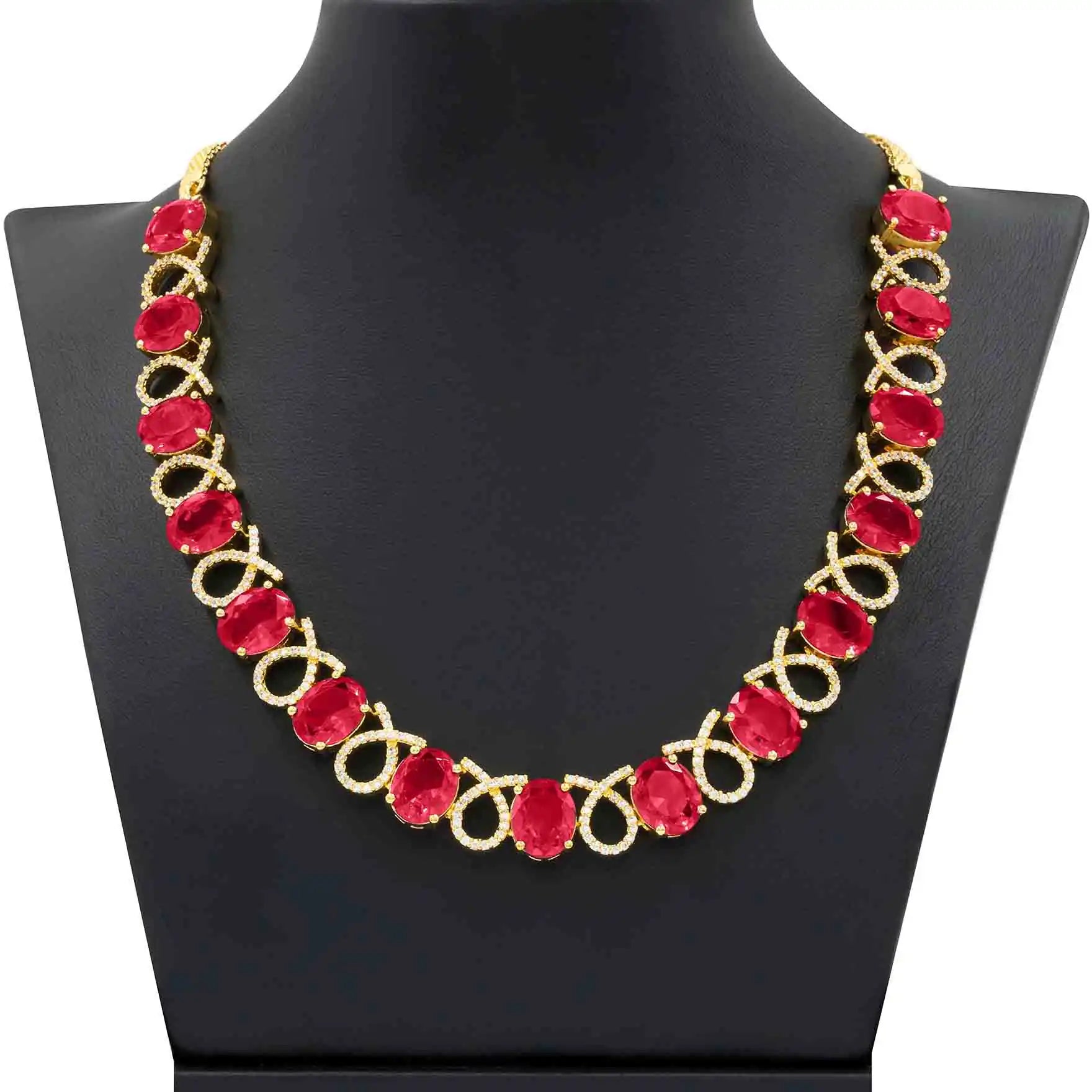 Premium Stone Necklace with Stud PMSNS7WX-008,PMSHST3WX-081