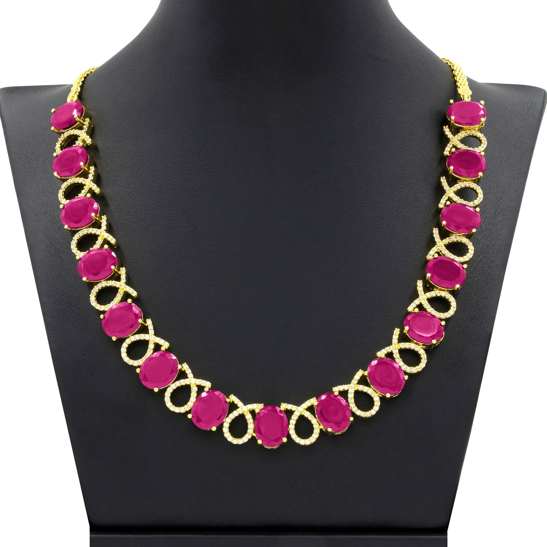 Premium Stone Necklace with Stud PMSNS7WR-008, PMSHSTWR-081