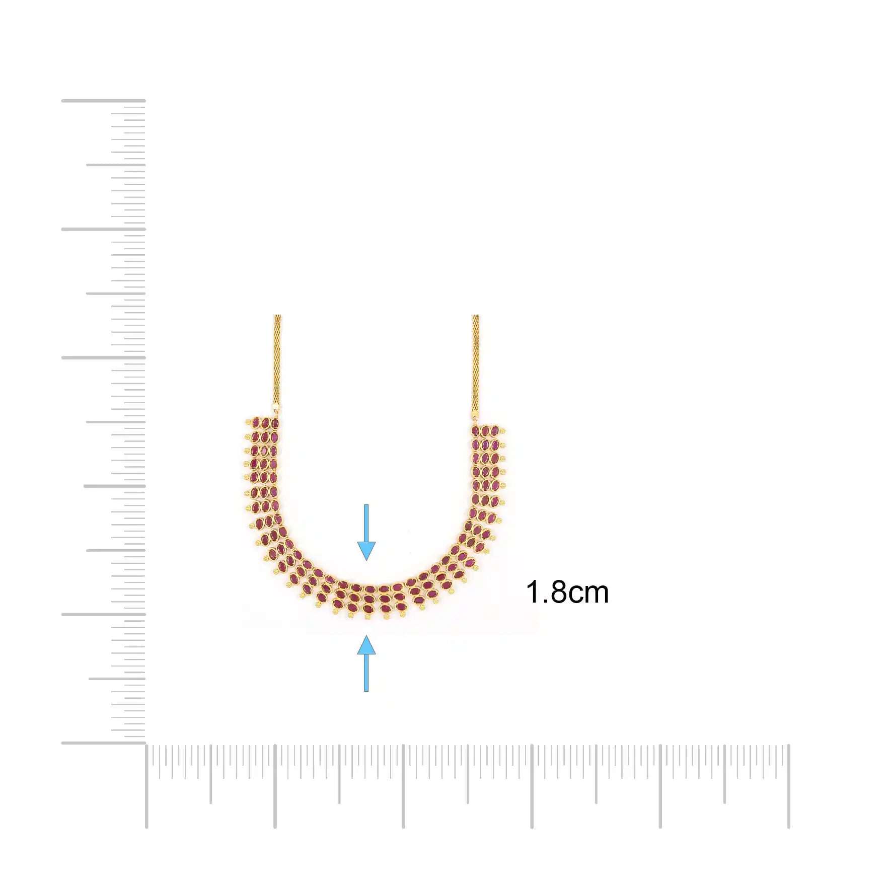SRESHTA COLLECTION GERU NECKLACE WITH EARRING PSGRNSSR51R-037, PSGRHSTSR12R-081