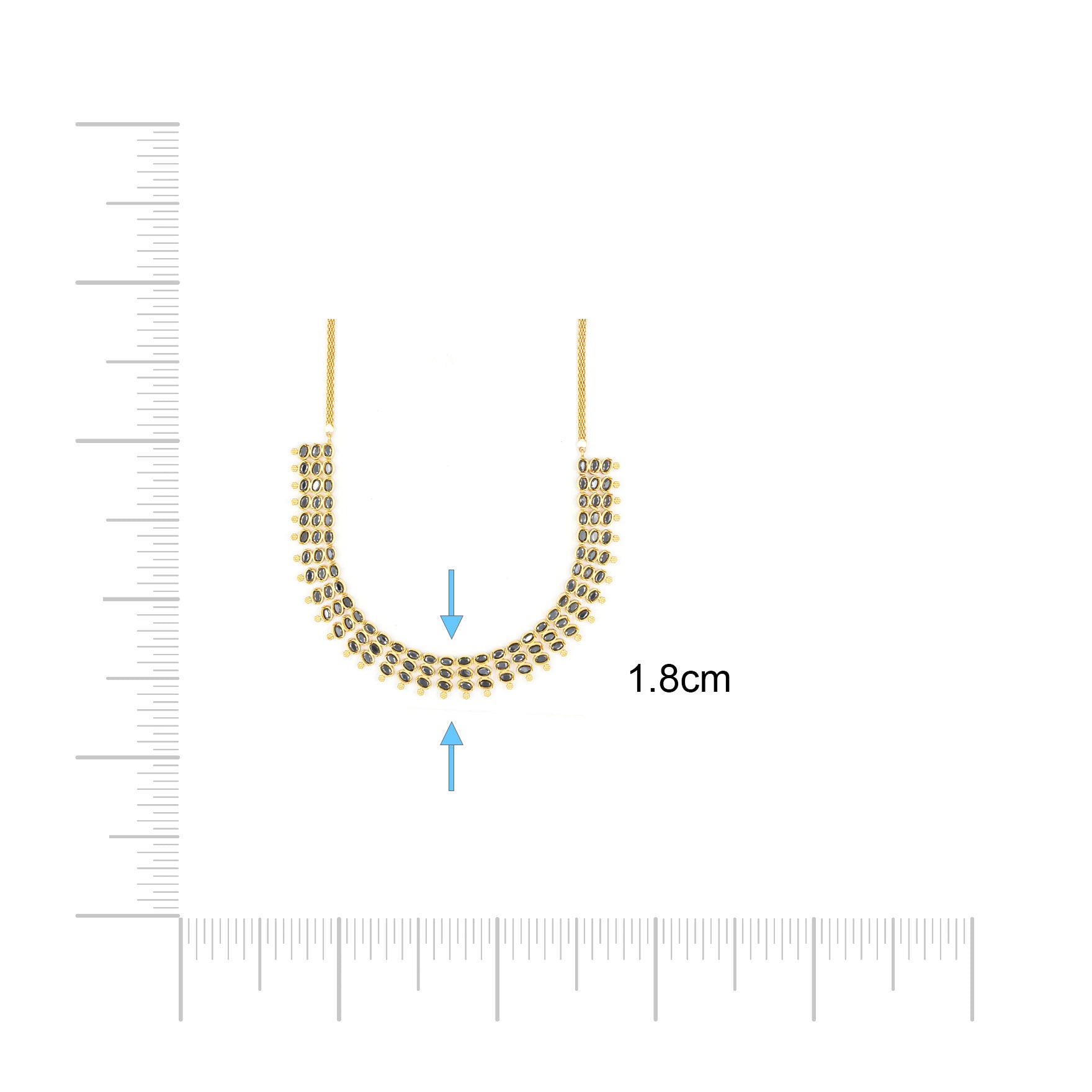 SRESHTA COLLECTION GERU NECKLACE WITH EARRING PSGRNSSR51B-037, PSGRHSTSR12b-081