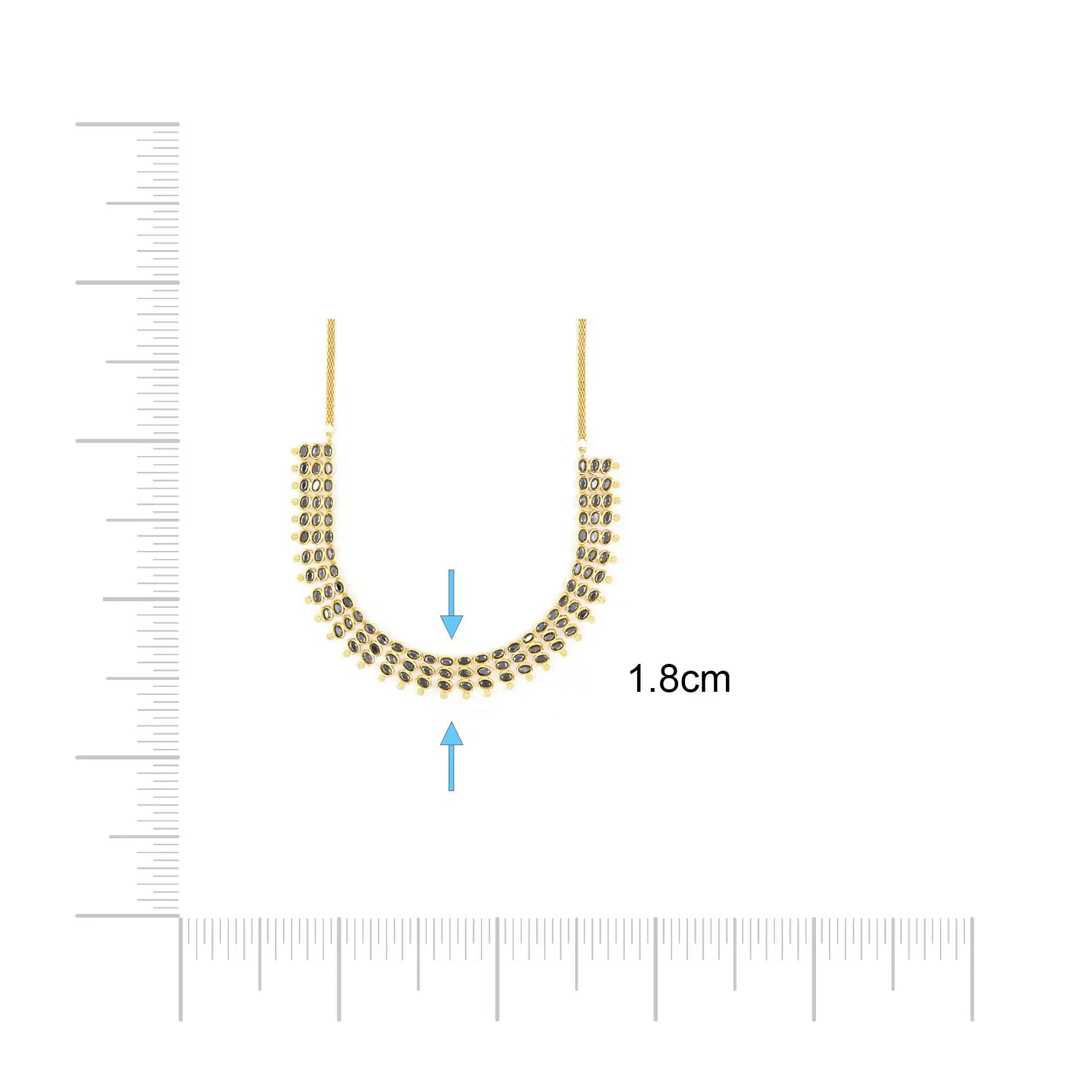 SRESHTA COLLECTION GERU NECKLACE WITH EARRING PSGRNSSR51B-037, PSGRHSTSR12b-081