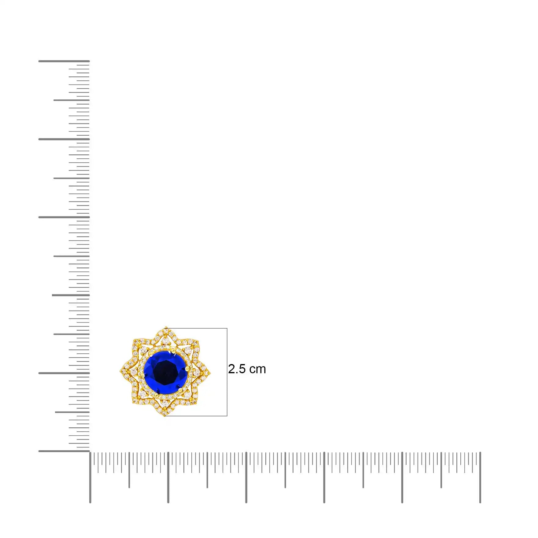 PREMIUM GOLD PENDANT AND PREMIUM STUD PMSLT2WBL-003, PMSST3WBL-052