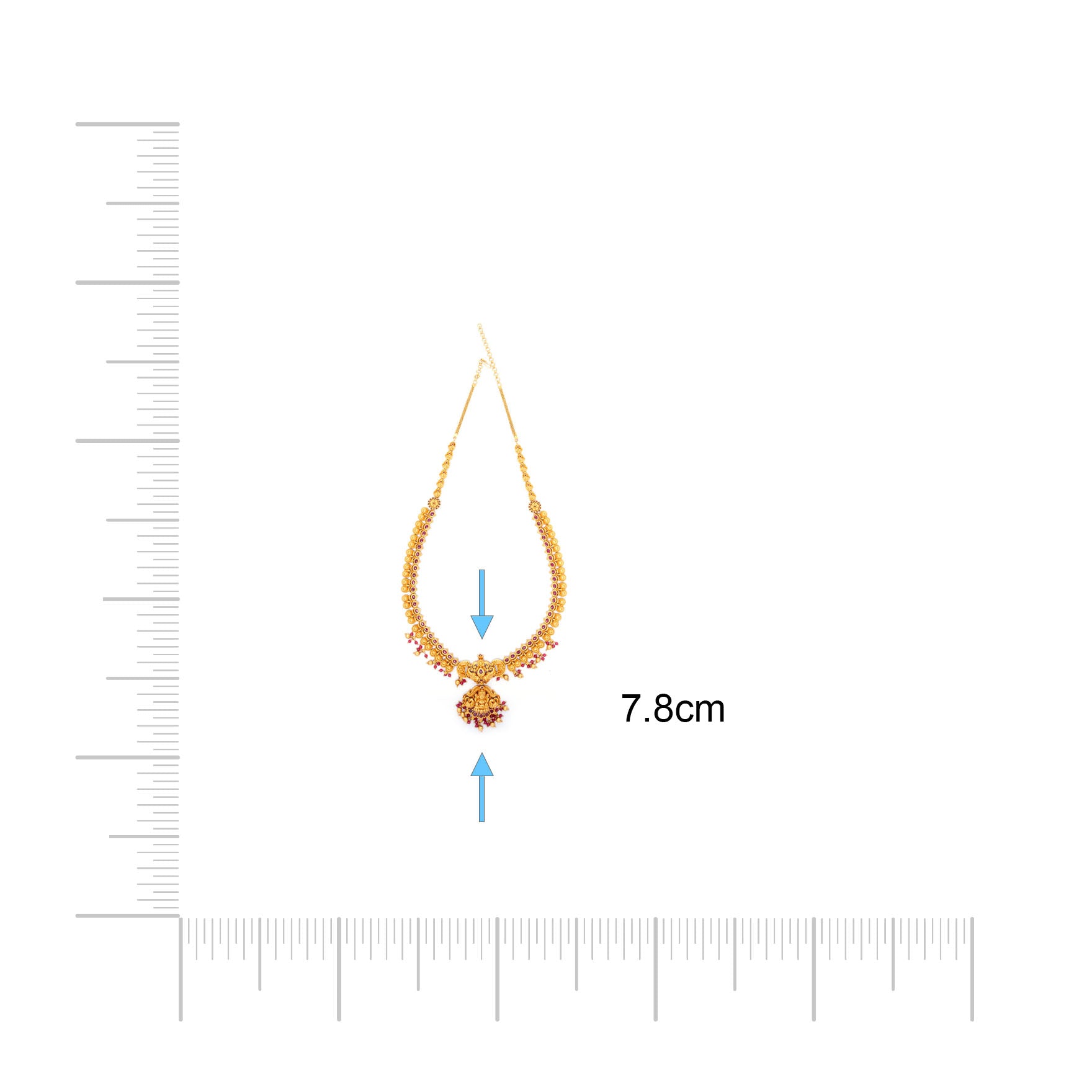 PKT STONE GHERU NECKLACE PSGRNLSR34R-0601