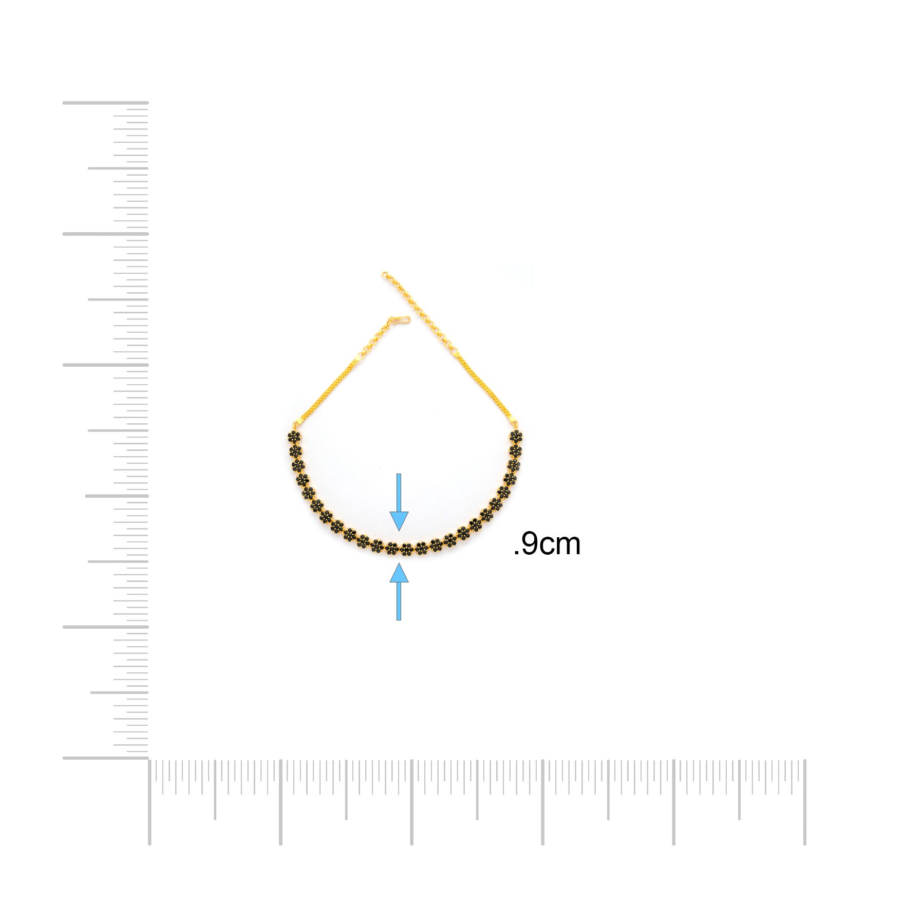 STONE NECKLACE WITH STUD PSNS99B-035, PSHST241B-041