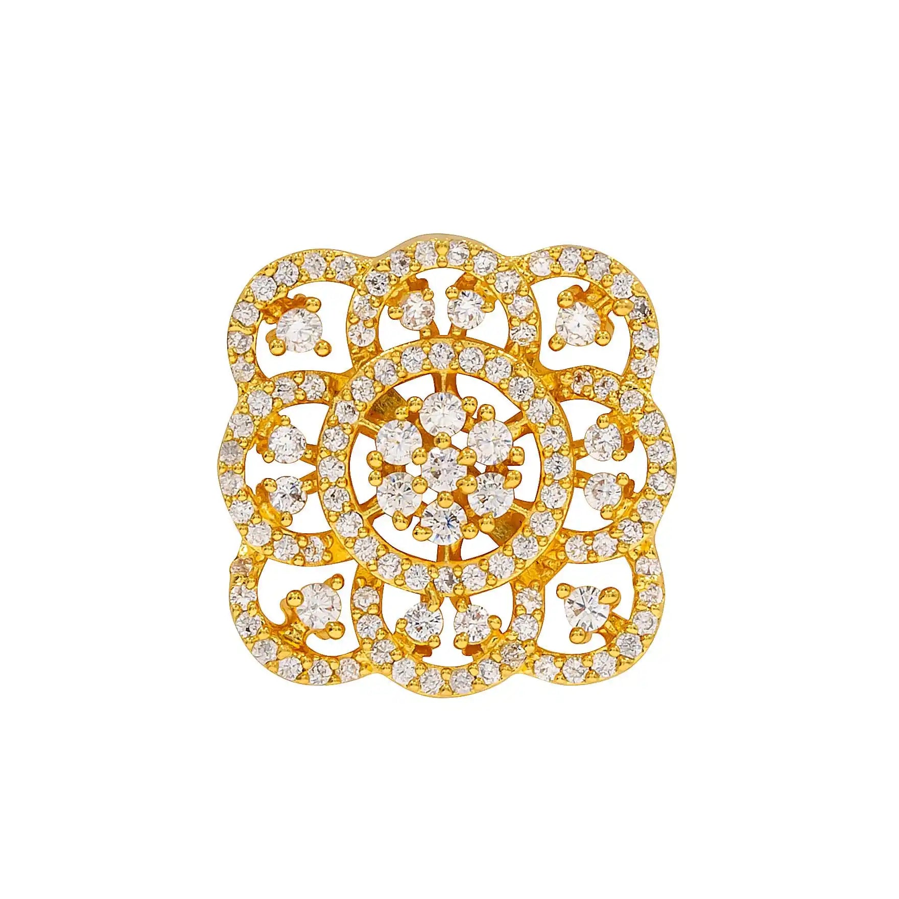 Buy Premium Stone Gold Plated Earrings Online | Parakkat Jewels