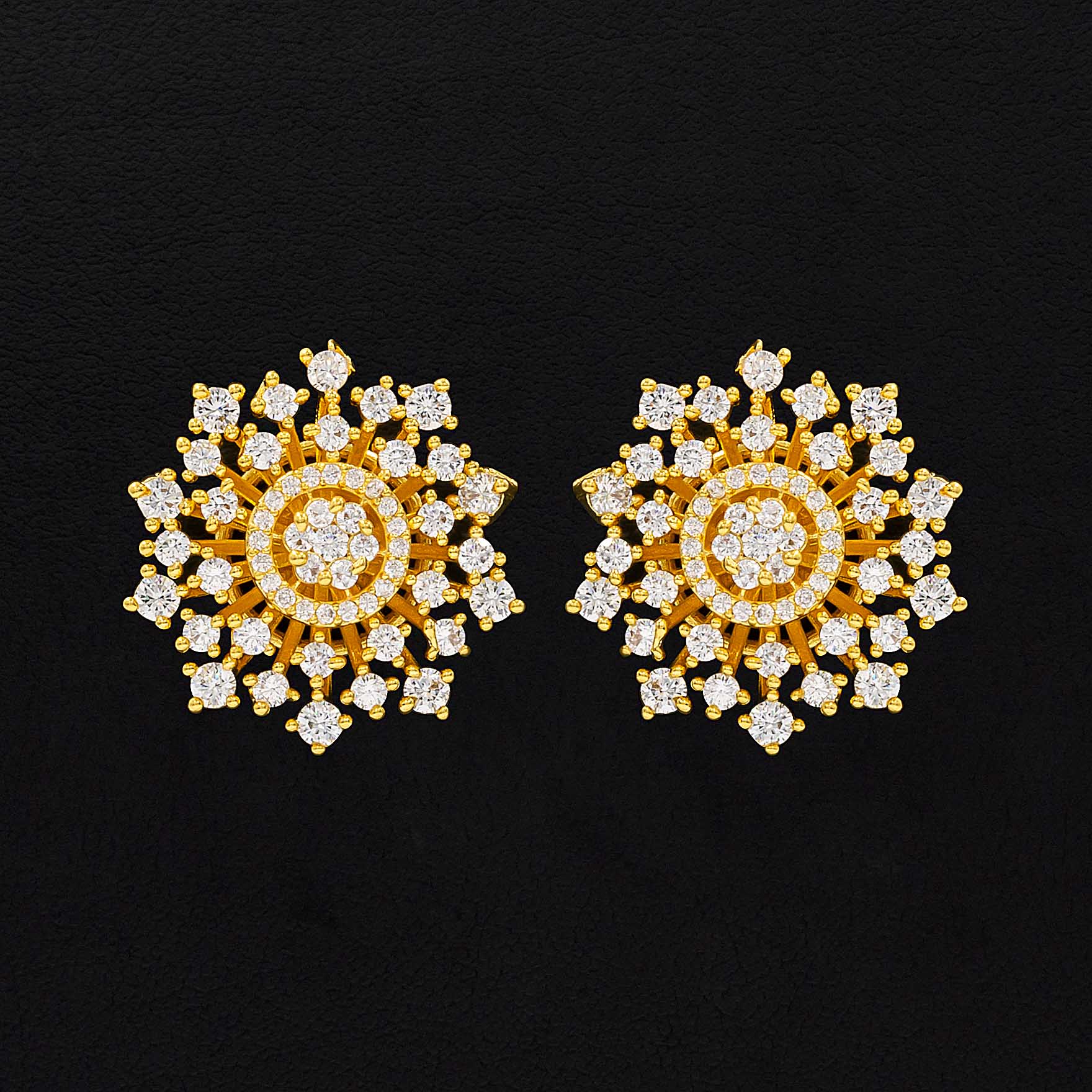 Shop Pure Gold Plated Earrings Set for Women | Parakkat Jewels