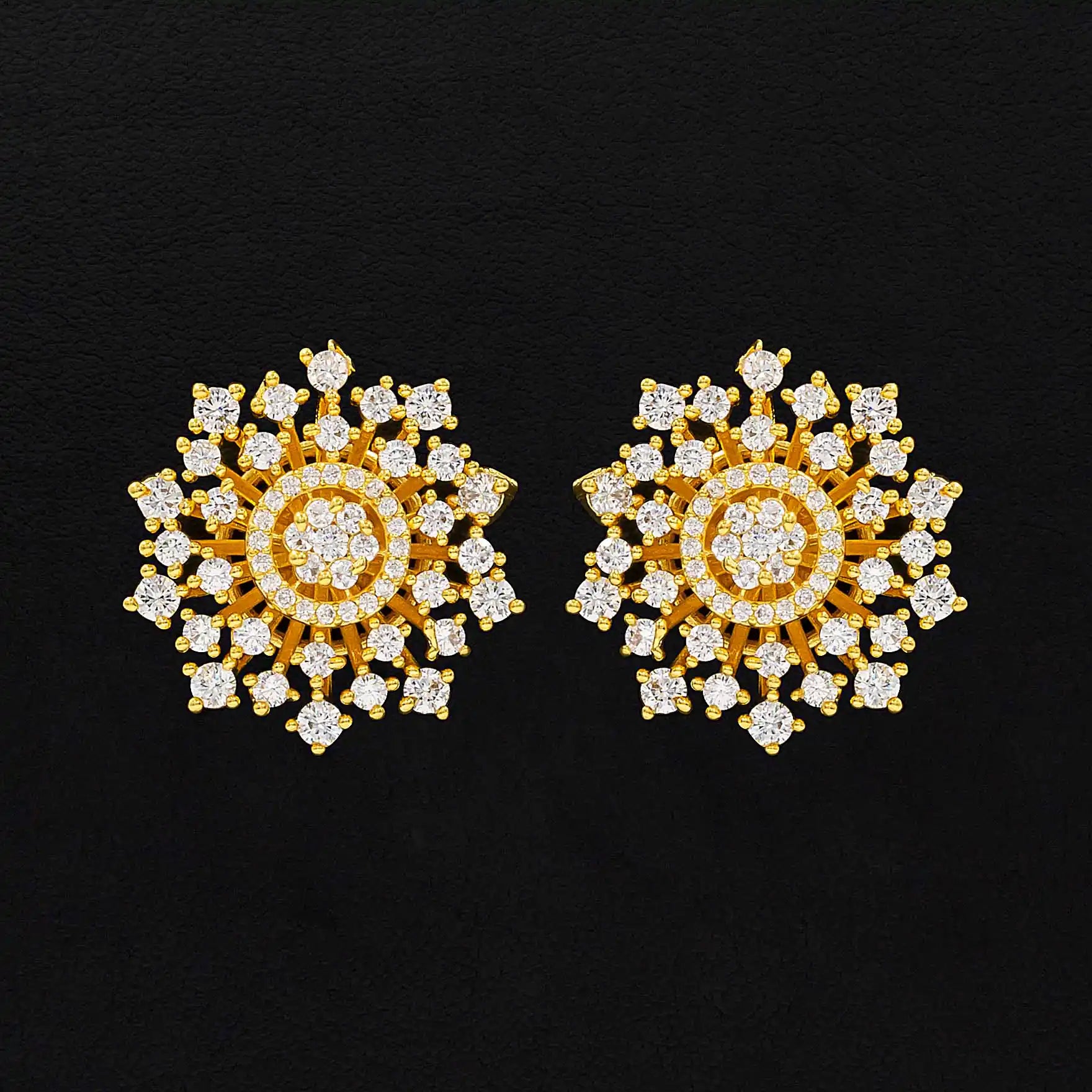 Shop Pure Gold Plated Earrings Set for Women | Parakkat Jewels