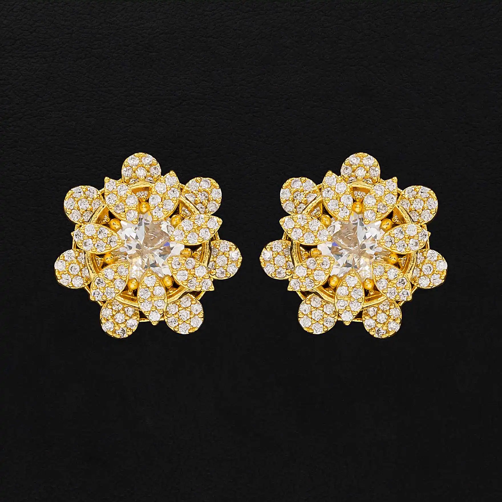 Buy Trendy 1gm Gold Plated Earrings Designs | Parakkat Jewels
