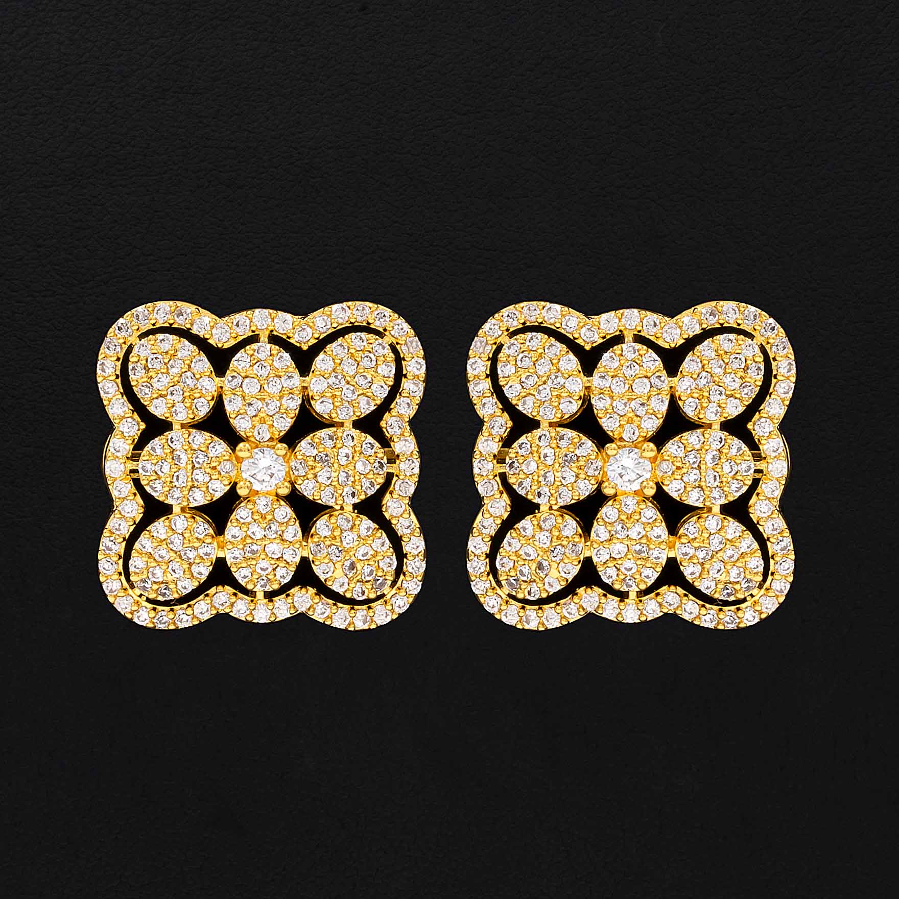 Small Earrings 24k Gold Plated for Women | Parakkat Jewels