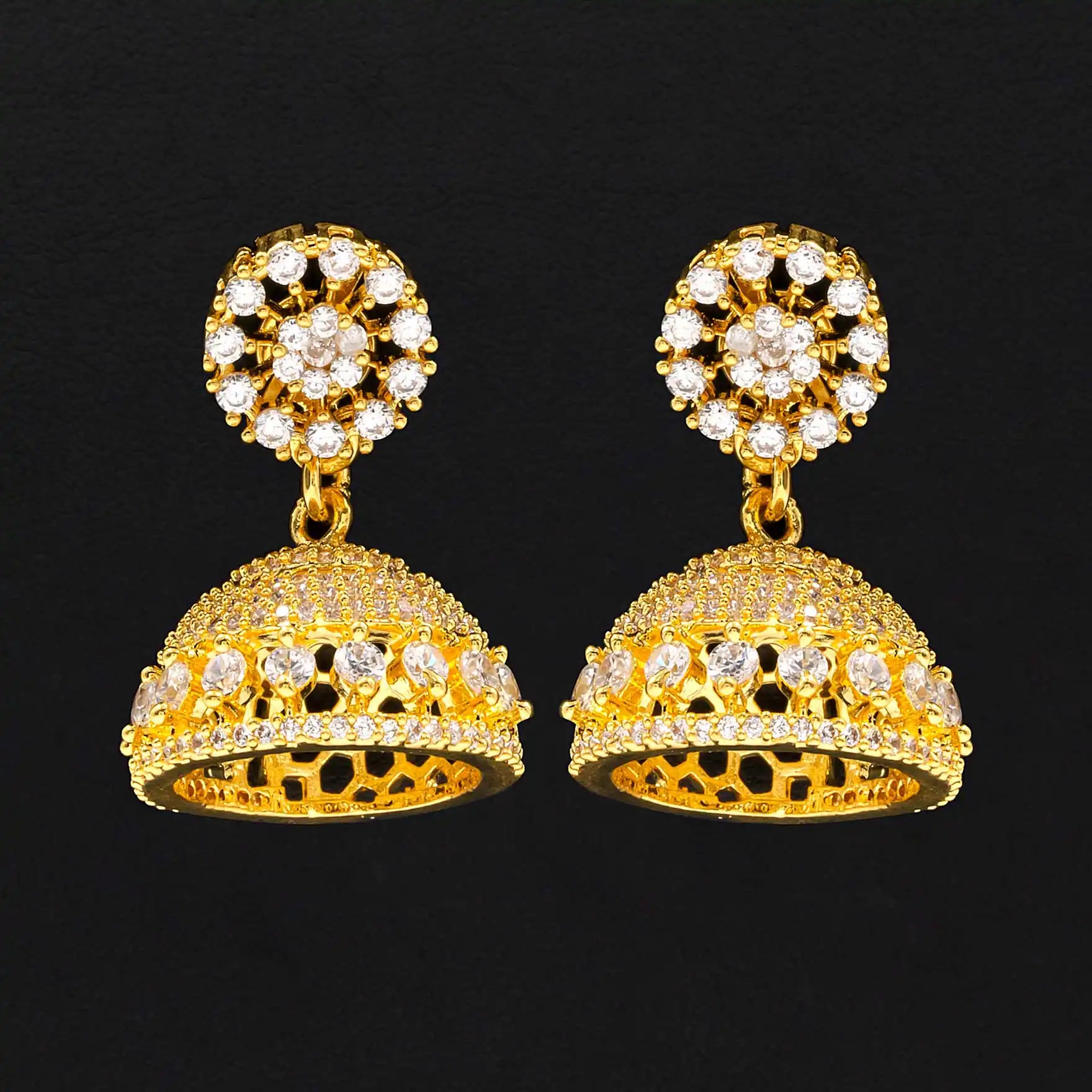 Buy 24k Gold Plated Premium Earrings Online | Parakkat Jewels