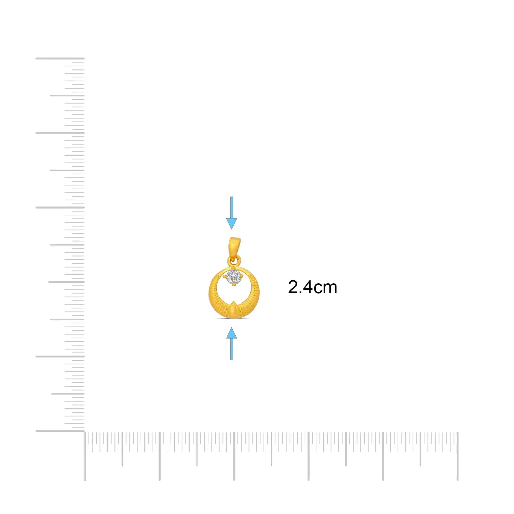 GOLDEN STONE PENDENT PSLT7W-06