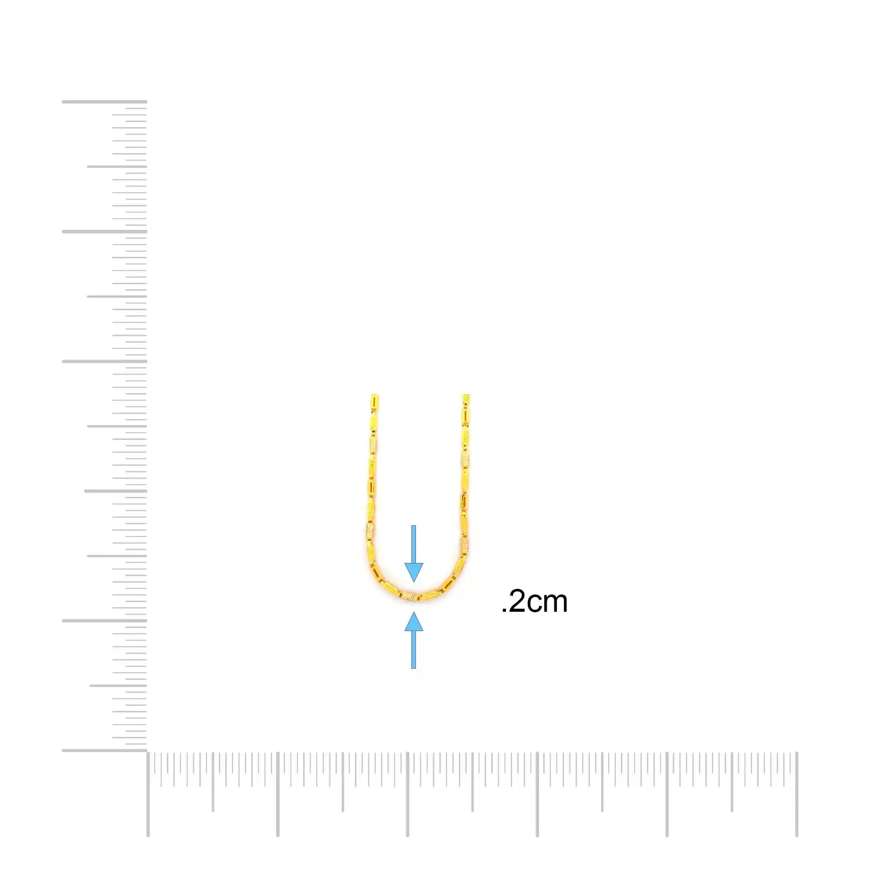 GENTS FRILL STONE CHAIN PSGCX8W-0031