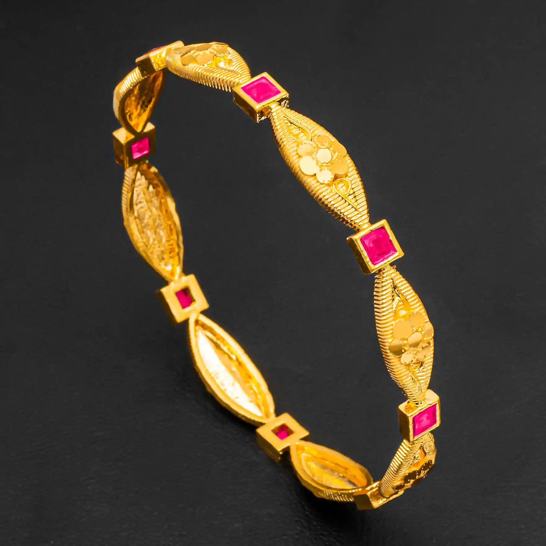 Gold Layered Kada Bracelet